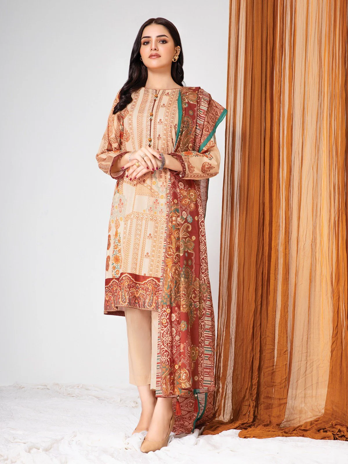 Printed Lawn Suit - EWU21A1-20678