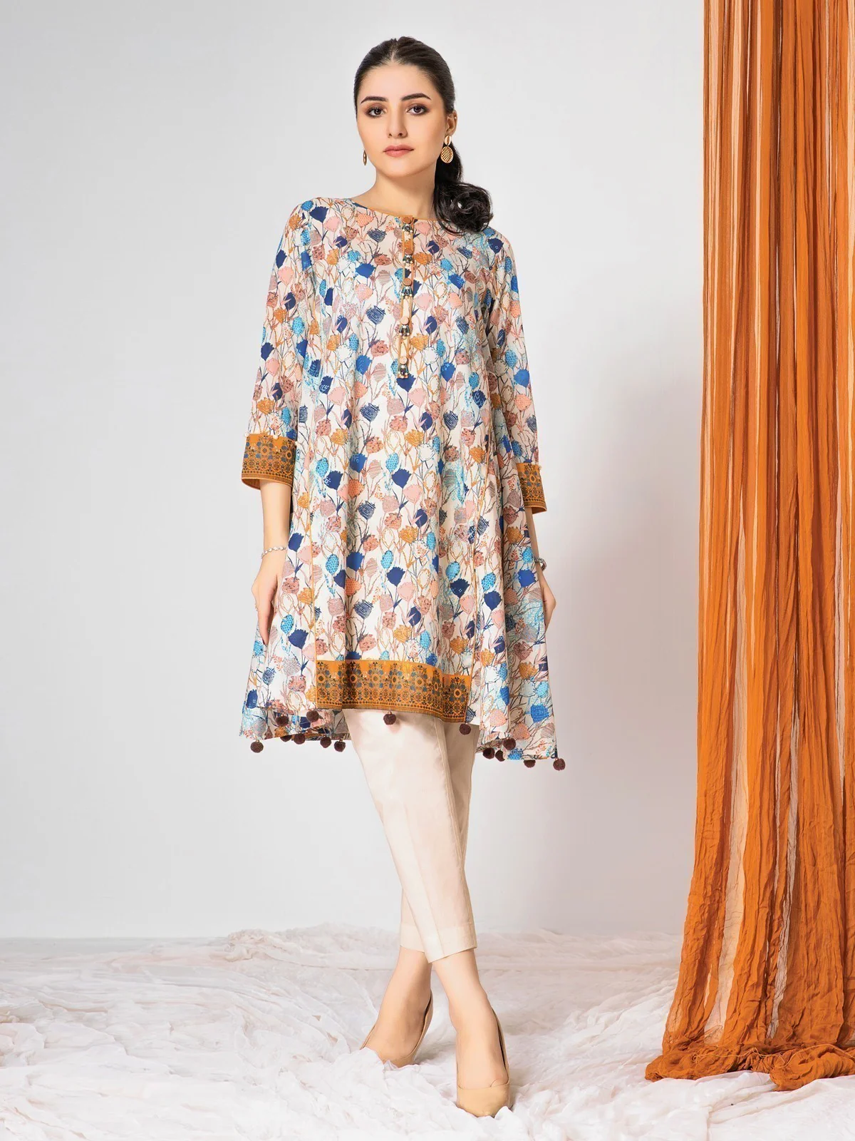 Printed Lawn Shirt - EWU21A1-20820