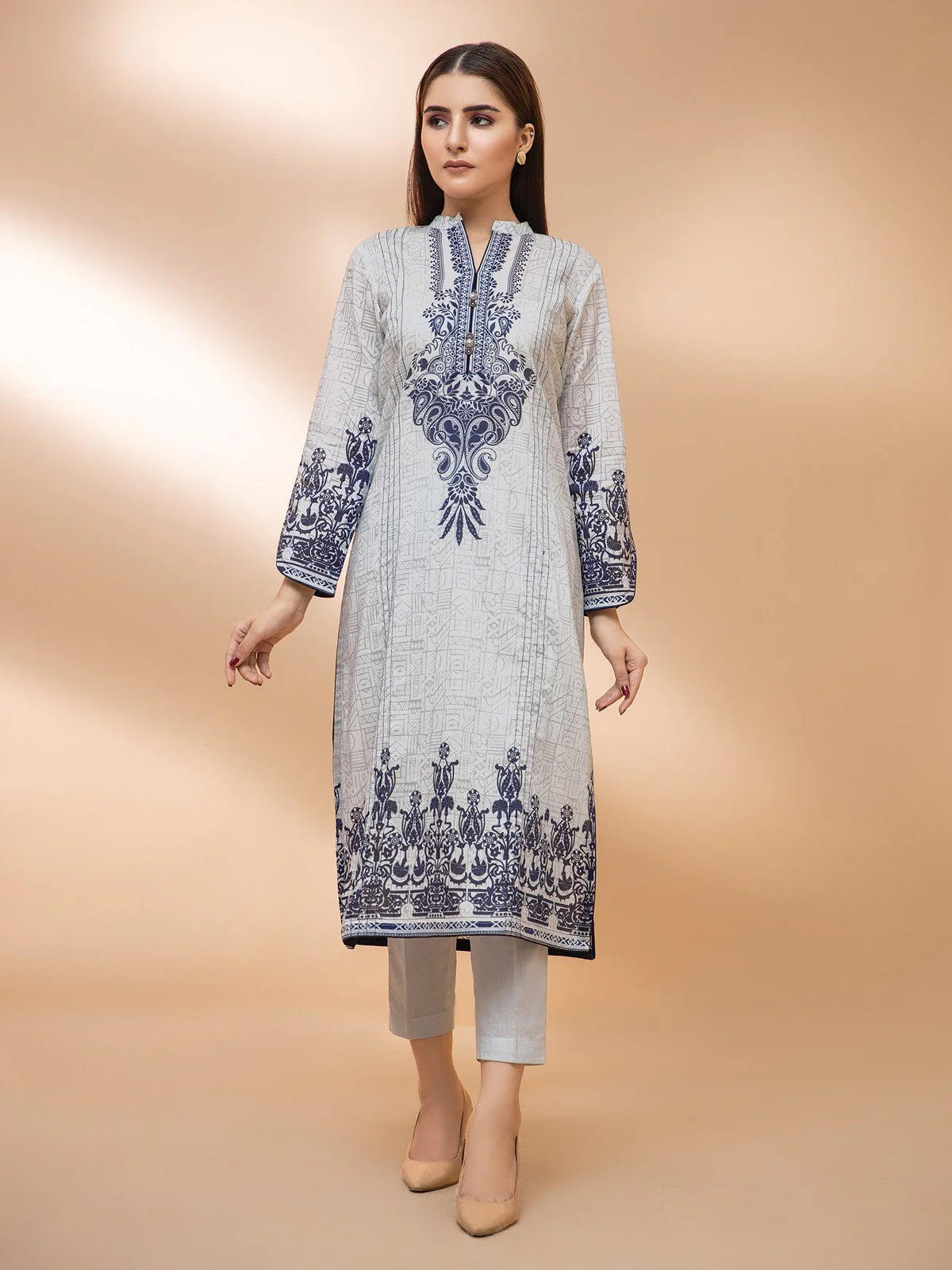 Printed Cambric Shirt - EWU21A7-21308