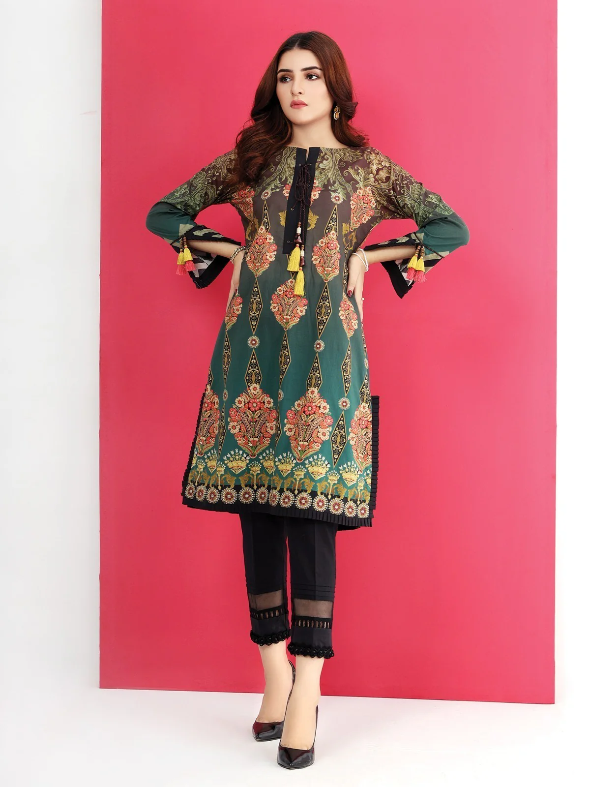 Printed Cambric Shirt - EWU21A7-21311