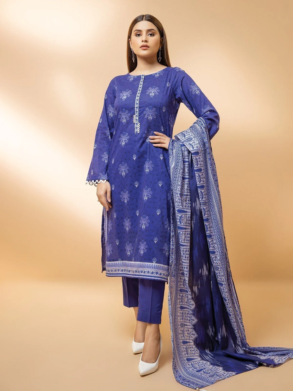 Printed Khaddar Suit - EWU21A9-21473