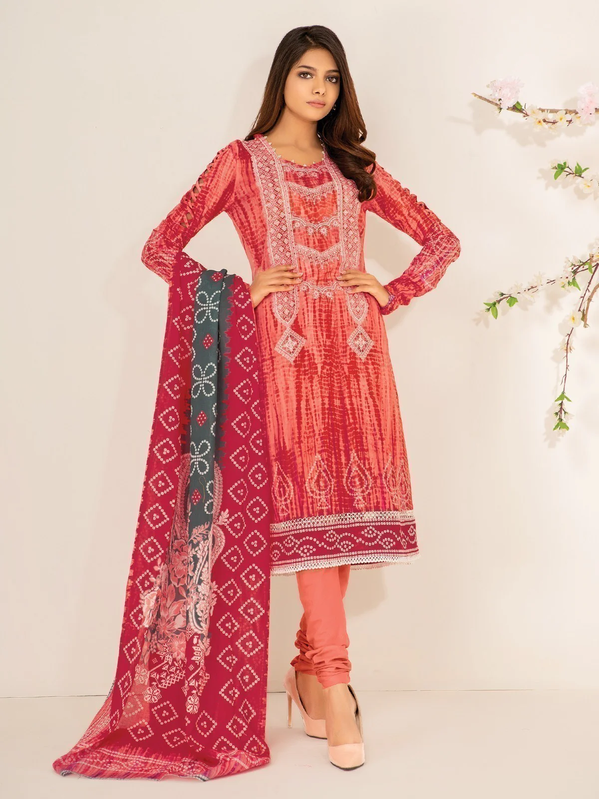Embroidered Lawn Suit - EWU21V2-20484