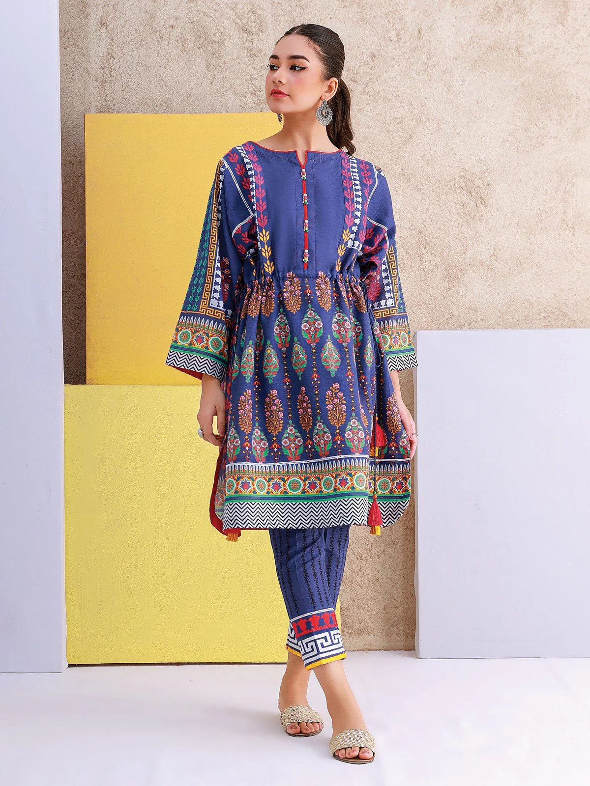 Embroidered Khaddar Shirt Trouser - EWU21V8-21693