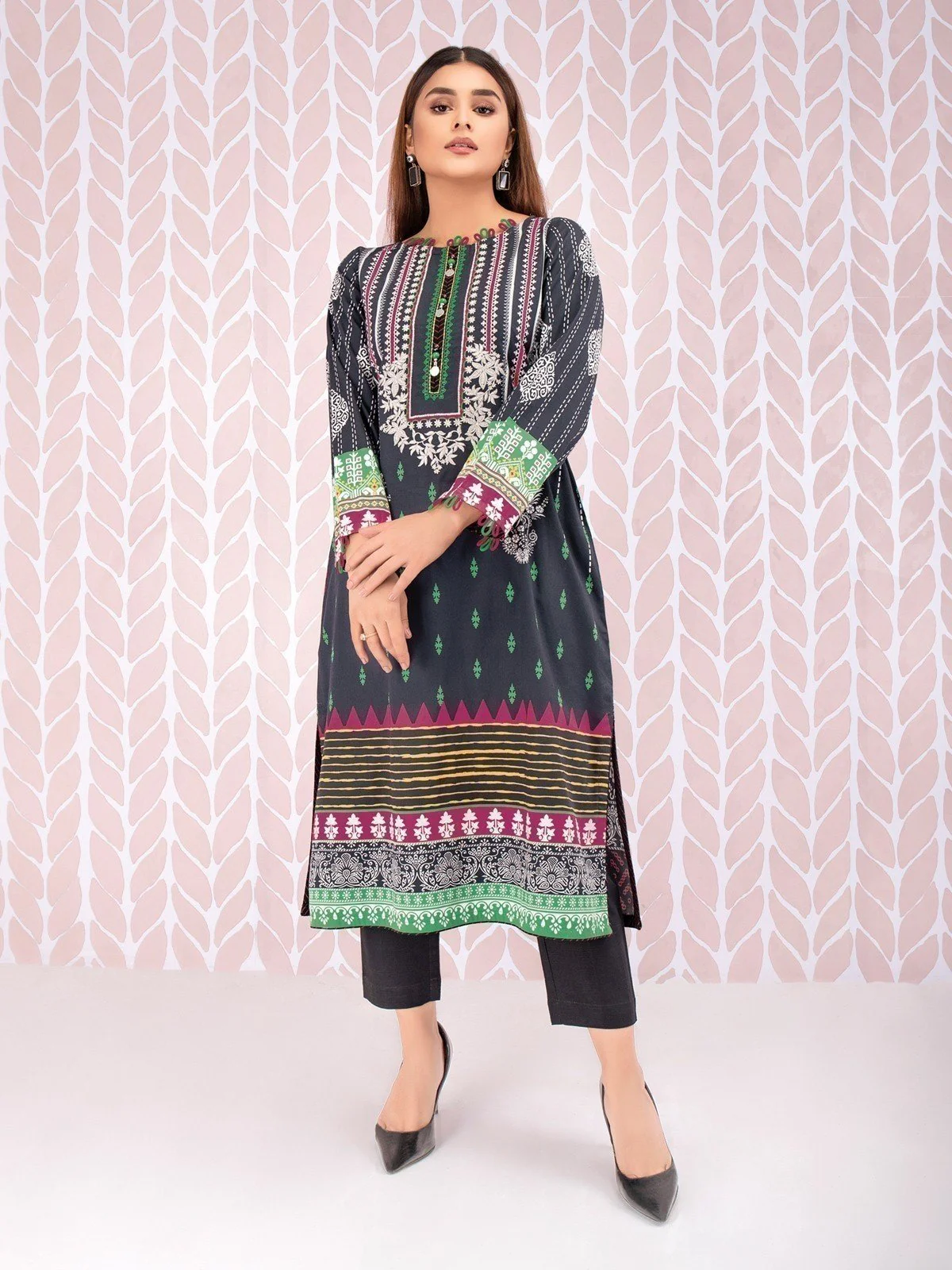 Embroidered Cotton Shirt - EWU21V8-21730
