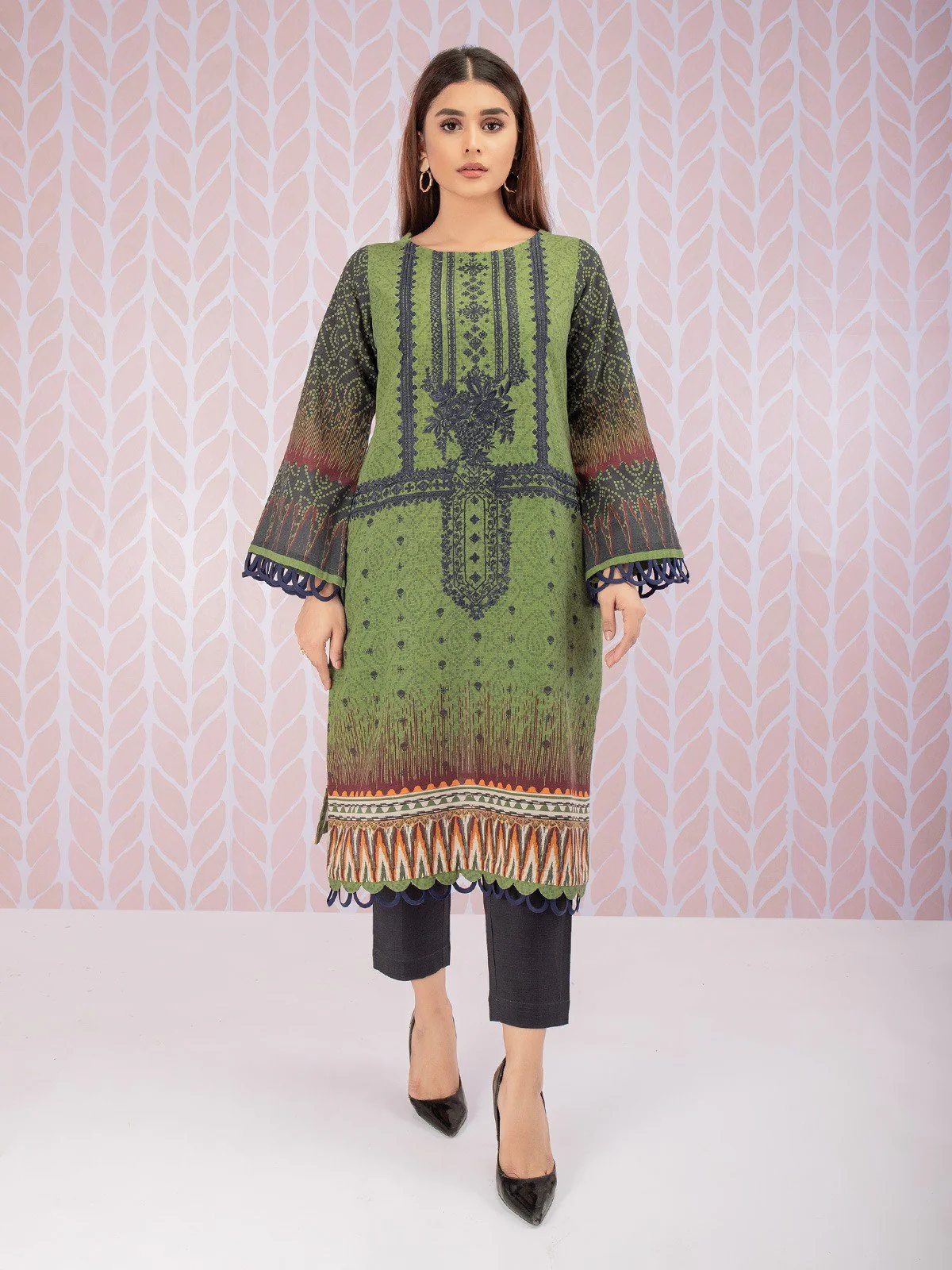 Embroidered Cotton Shirt - EWU21V8-21731