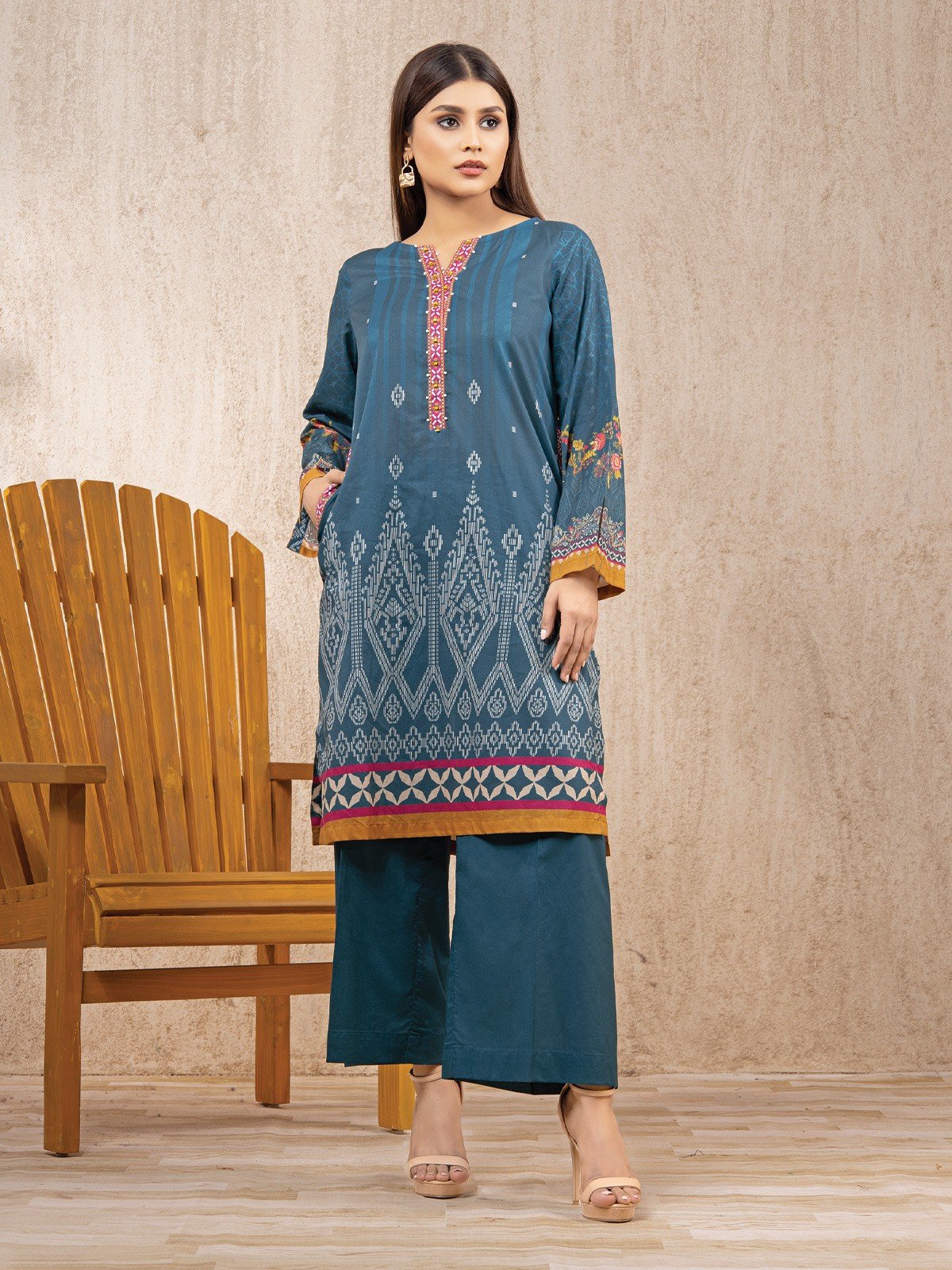 Printed Lawn Shirt Trouser - EWU22A1-23323