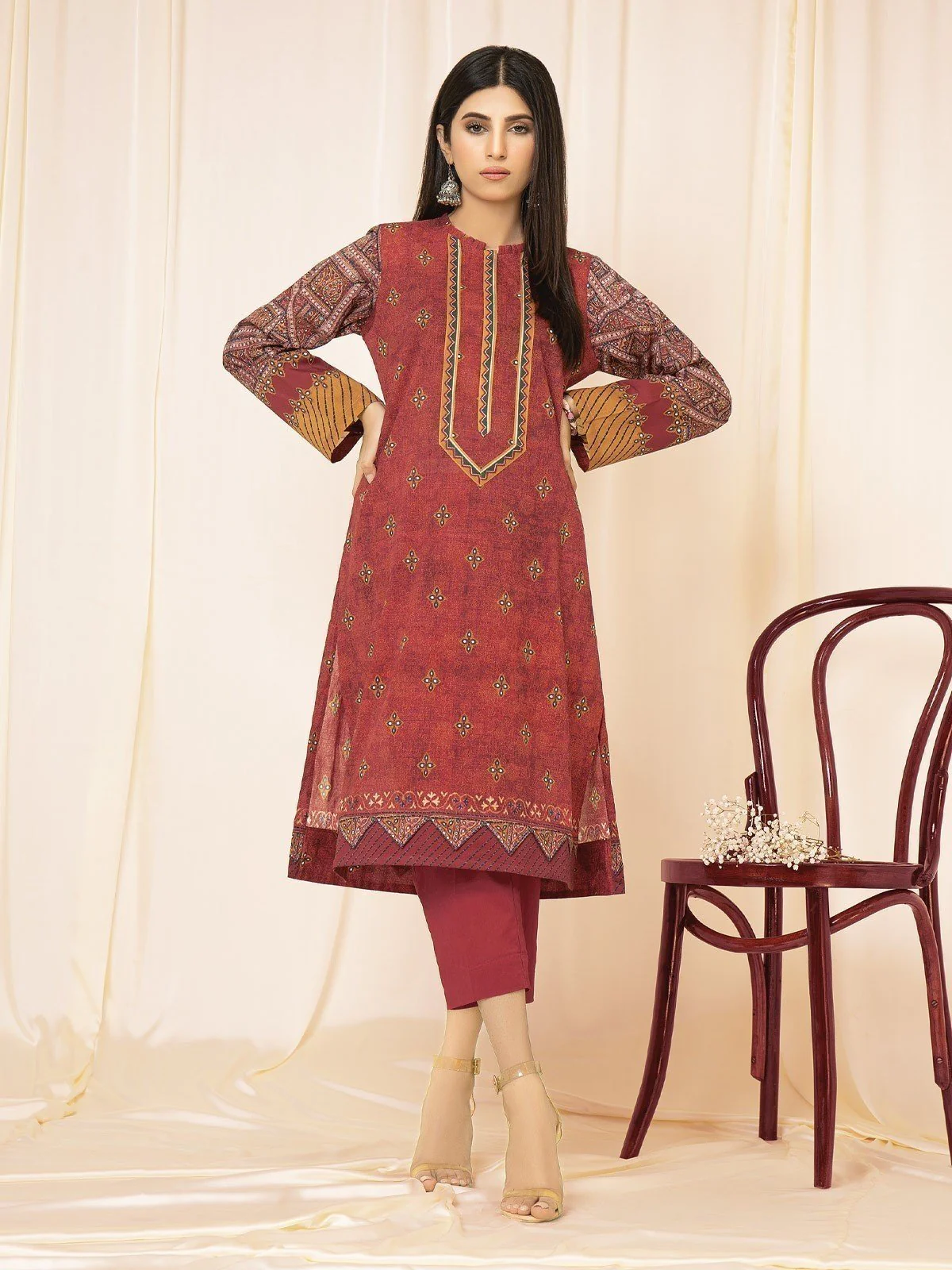 Printed Lawn Shirt Trouser - EWU22A1-23346