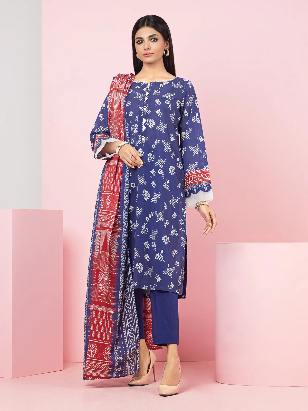 Printed Khaddar Suit - EWU22A3-24252