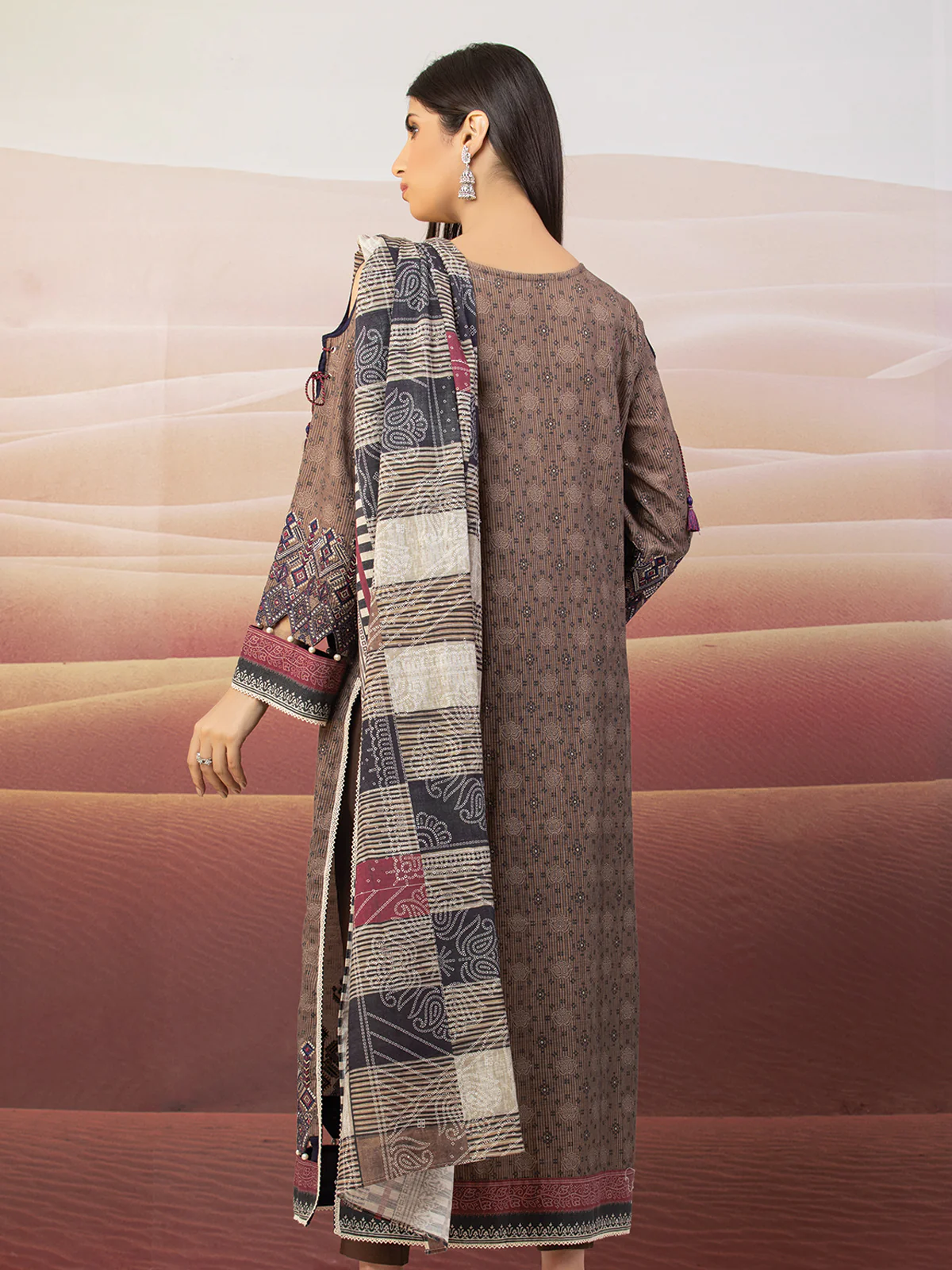 Embroidered Crepe Shirt - EWU22V10-25017S - Image 7