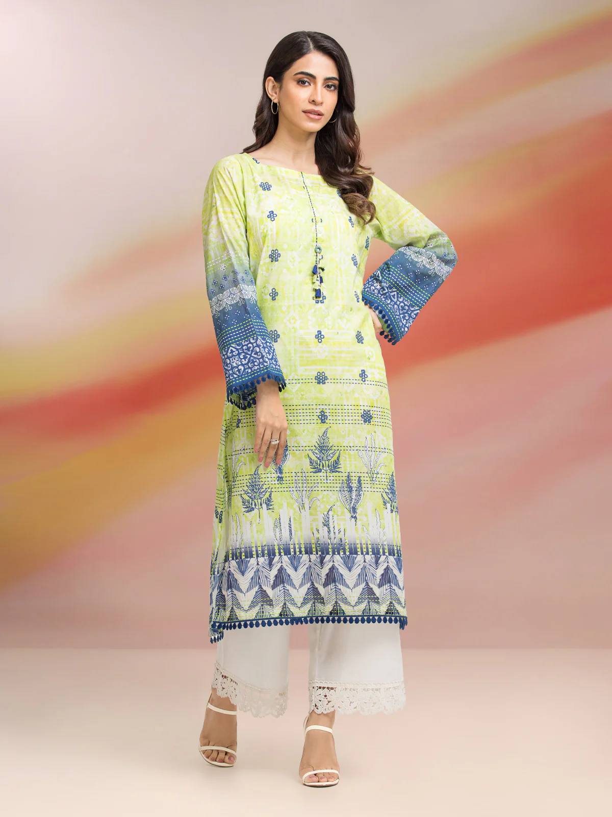 Printed Lawn Shirt - EWU23A1-28000S - Image 5