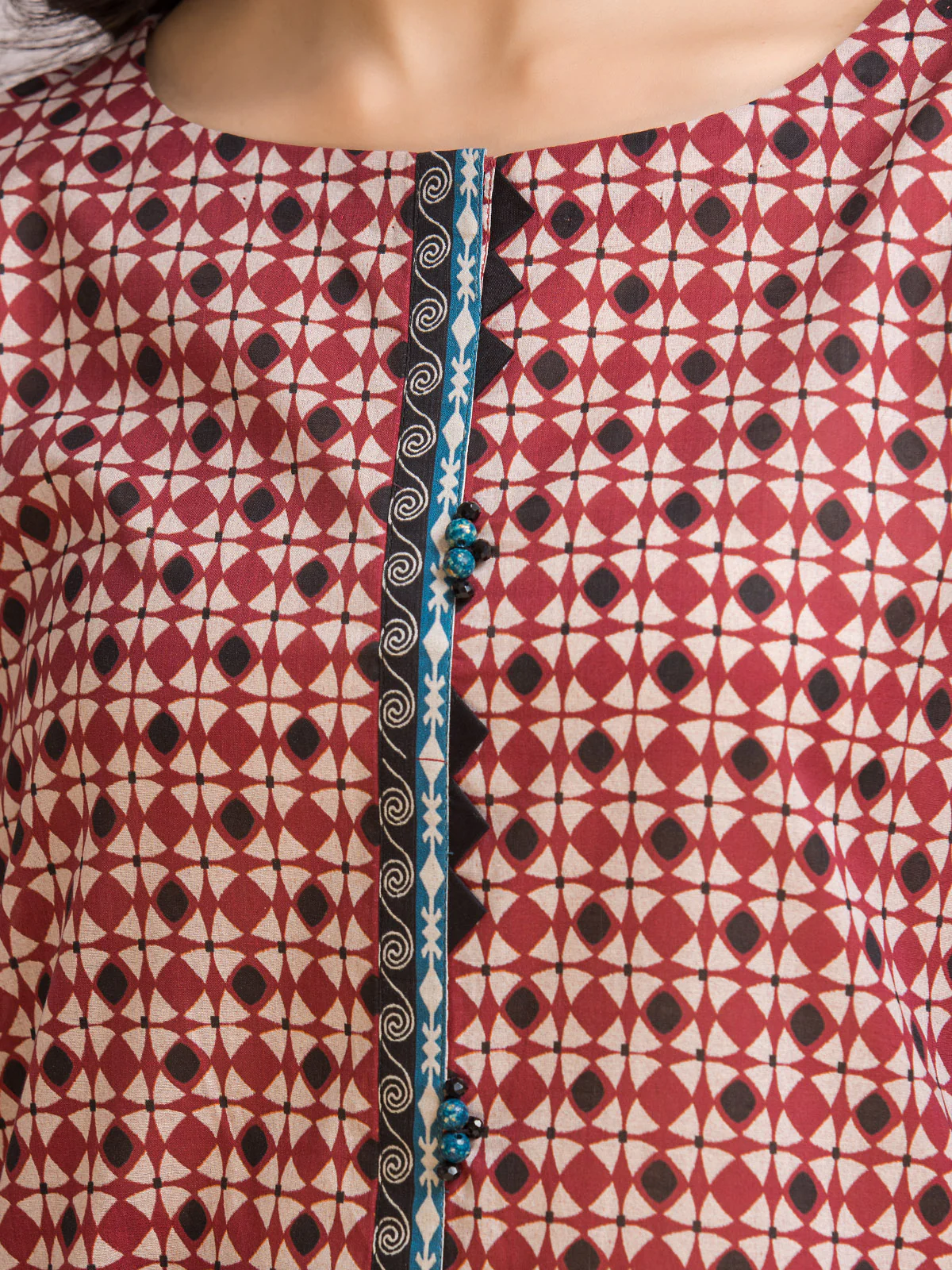 Printed Lawn Suit - EWU24A1-26426-3P - Image 5