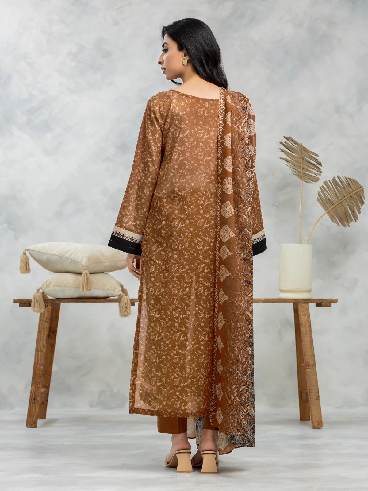 Printed Lawn Suit - EWU24A1-28074-3P - Image 2