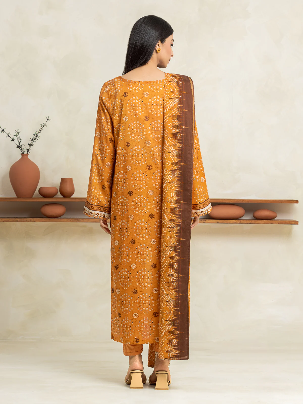 Printed Lawn Suit - EWU24A1-28329-3P - Image 4