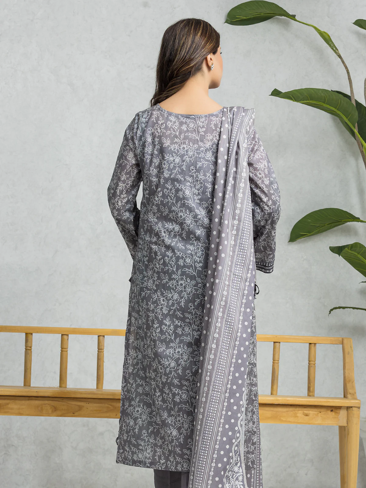 Printed Lawn Suit - EWU24A1-28362-3P - Image 2