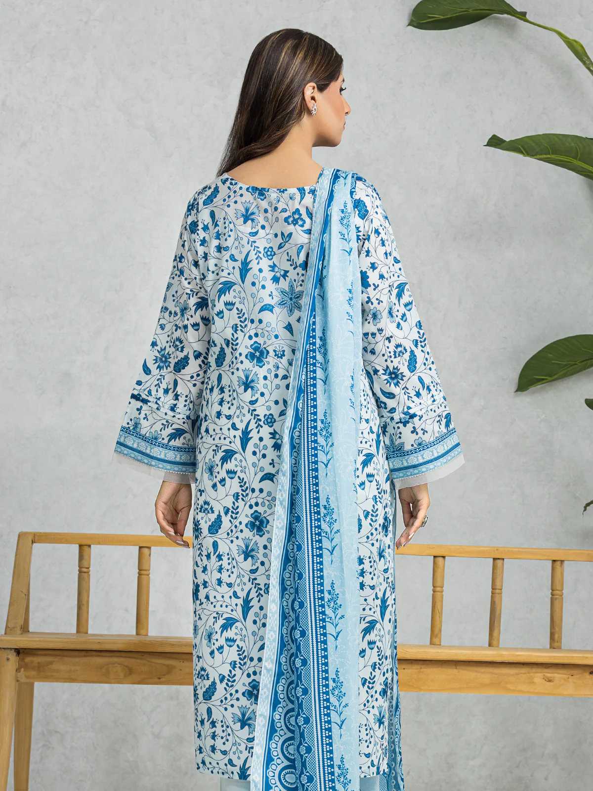 Printed Lawn Suit - EWU24A1-28452-3P - Image 2