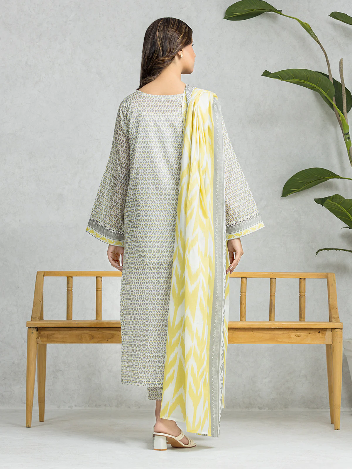Printed Lawn Suit - EWU24A1-29003-3P - Image 6