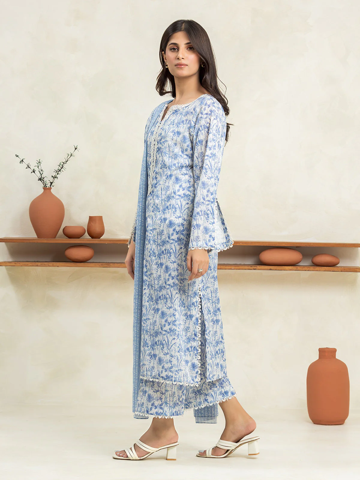 Printed Lawn Suit - EWU24A1-29016-3P - Image 4