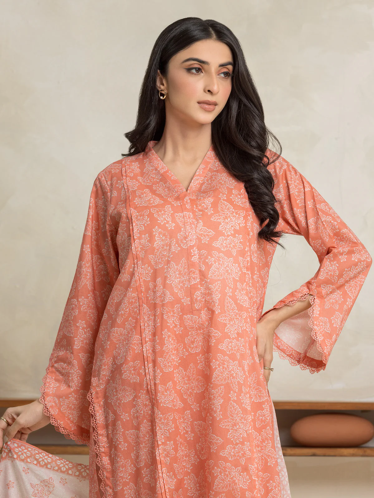 Printed Lawn Suit - EWU24A1-29017-3P - Image 4