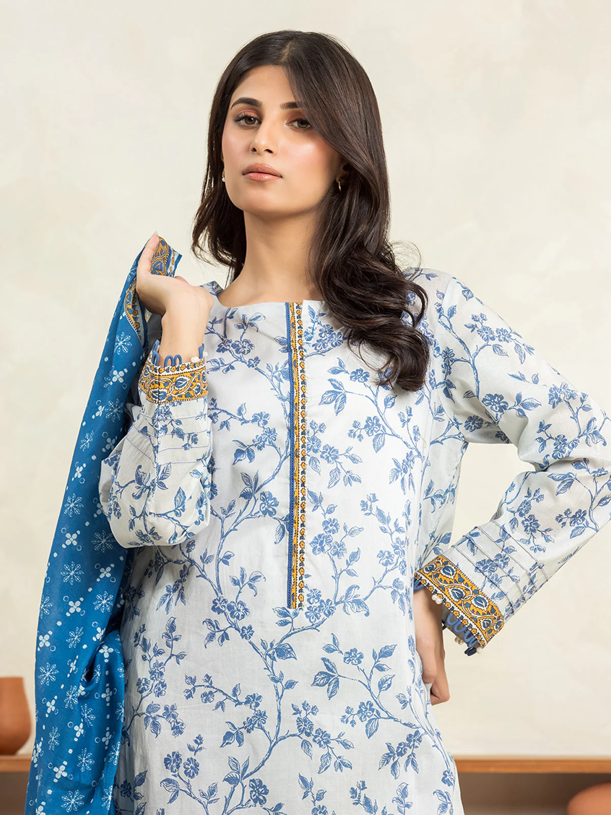 Printed Lawn Suit - EWU24A1-29032-3P - Image 2