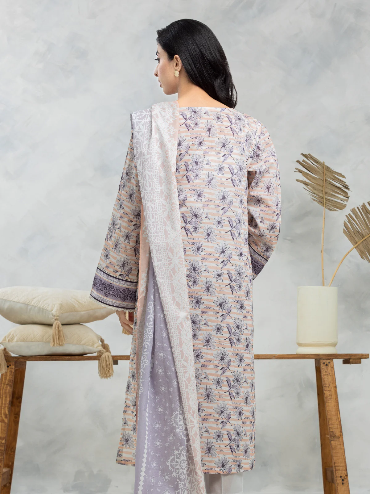 Printed Lawn Suit - EWU24A1-29076-3P - Image 2