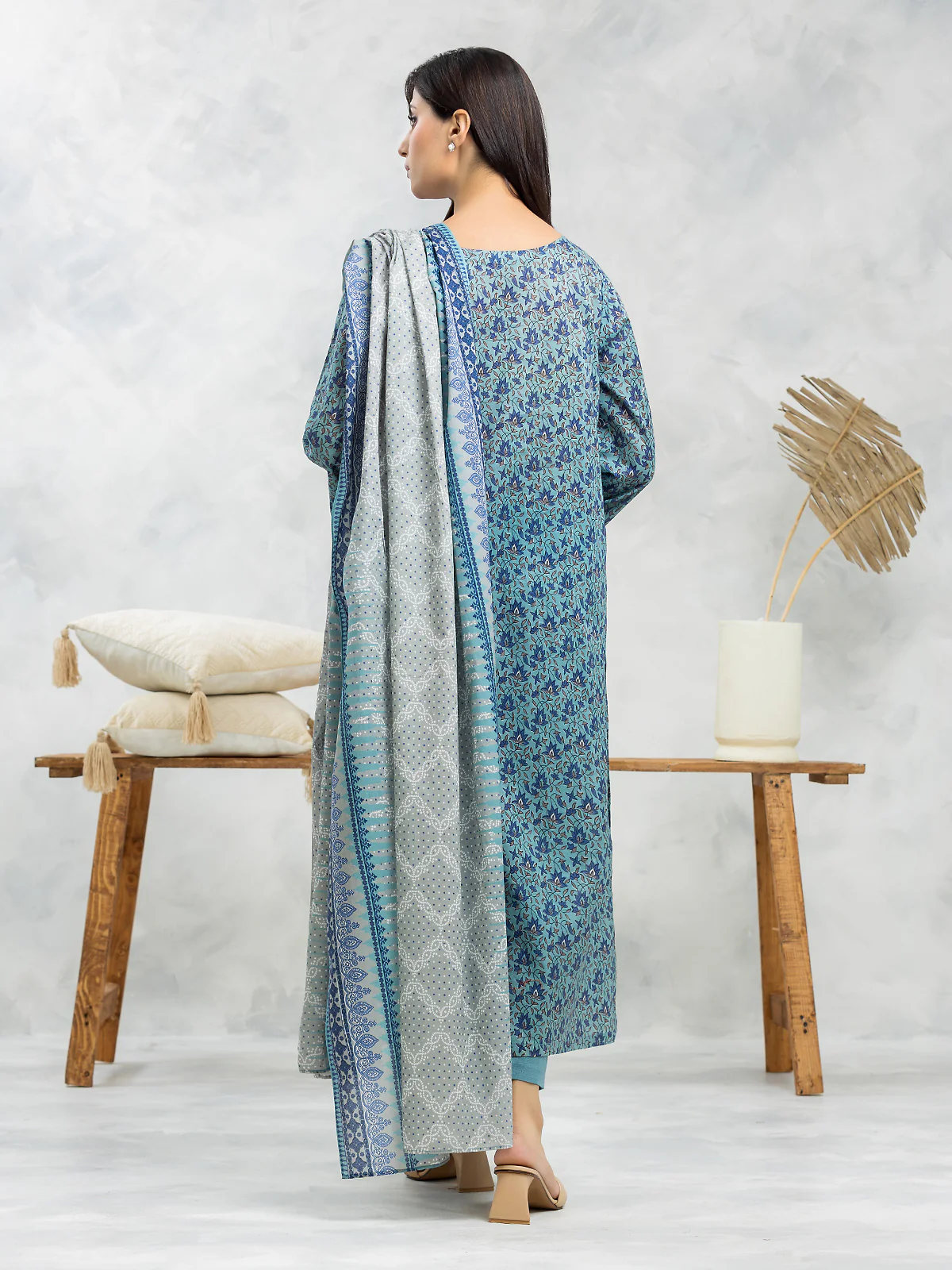 Printed Lawn Suit - EWU24A1-29081-3P - Image 4