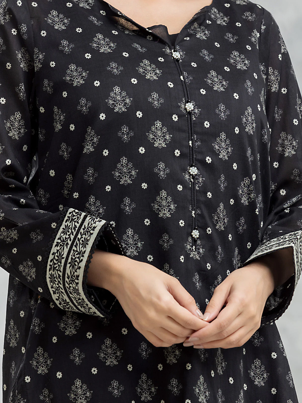 Printed Lawn Suit - EWU24A1-29085-3P - Image 3