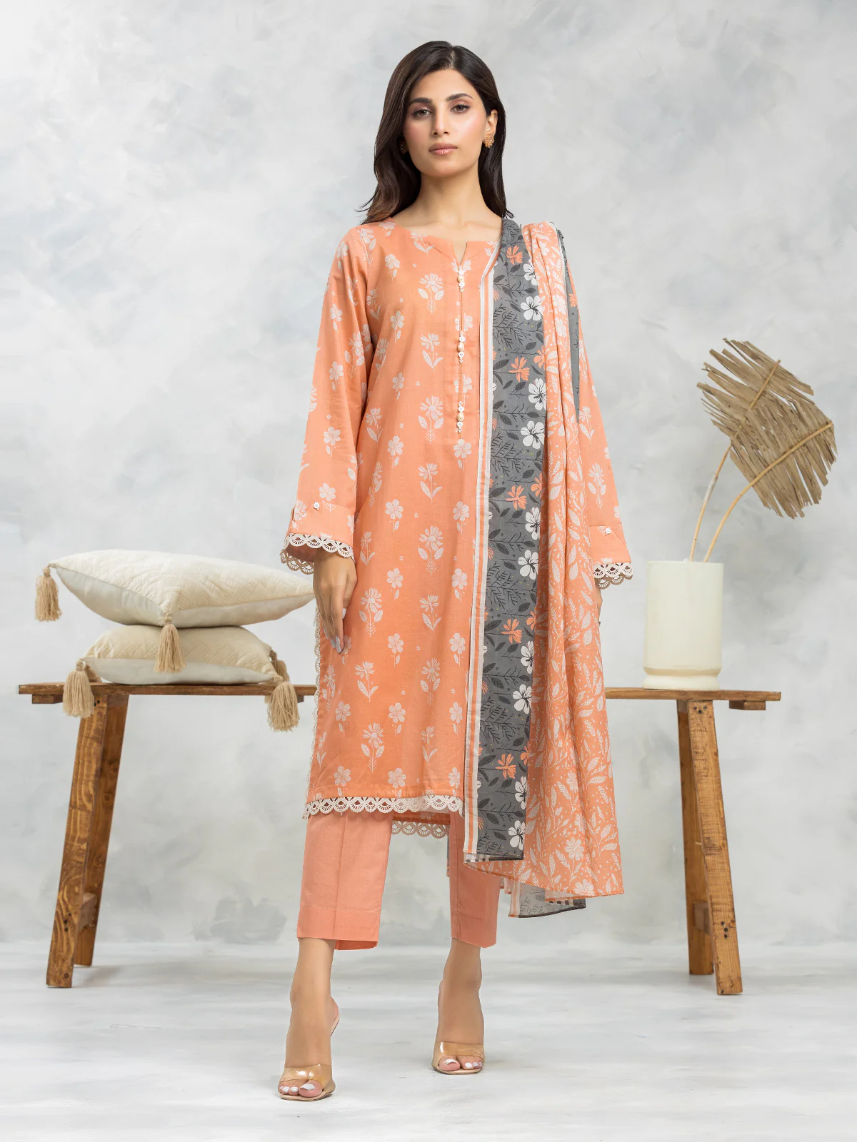 Printed Lawn Suit - EWU24A1-29089-3P