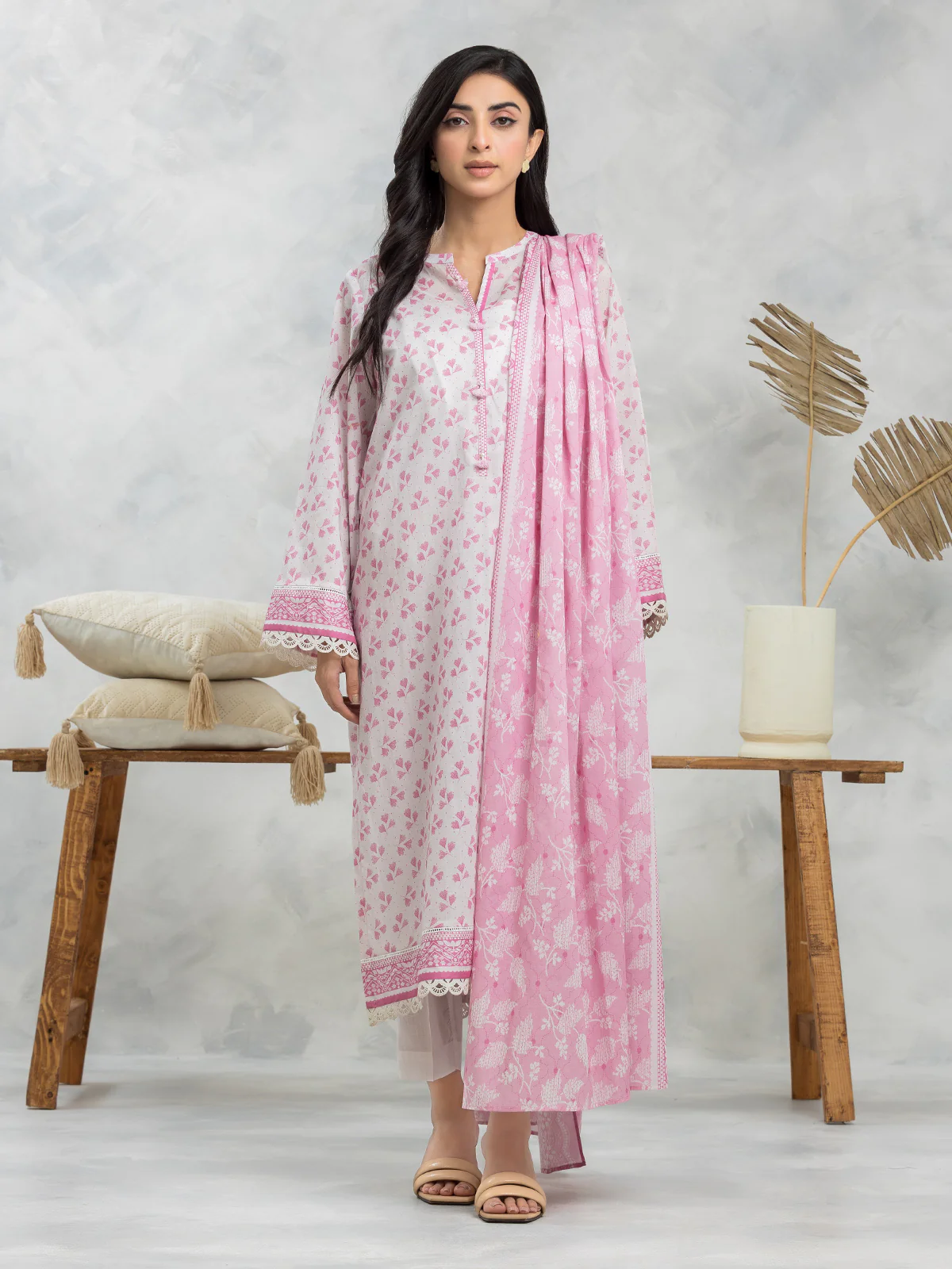 Printed Lawn Suit - EWU24A1-29100-3P