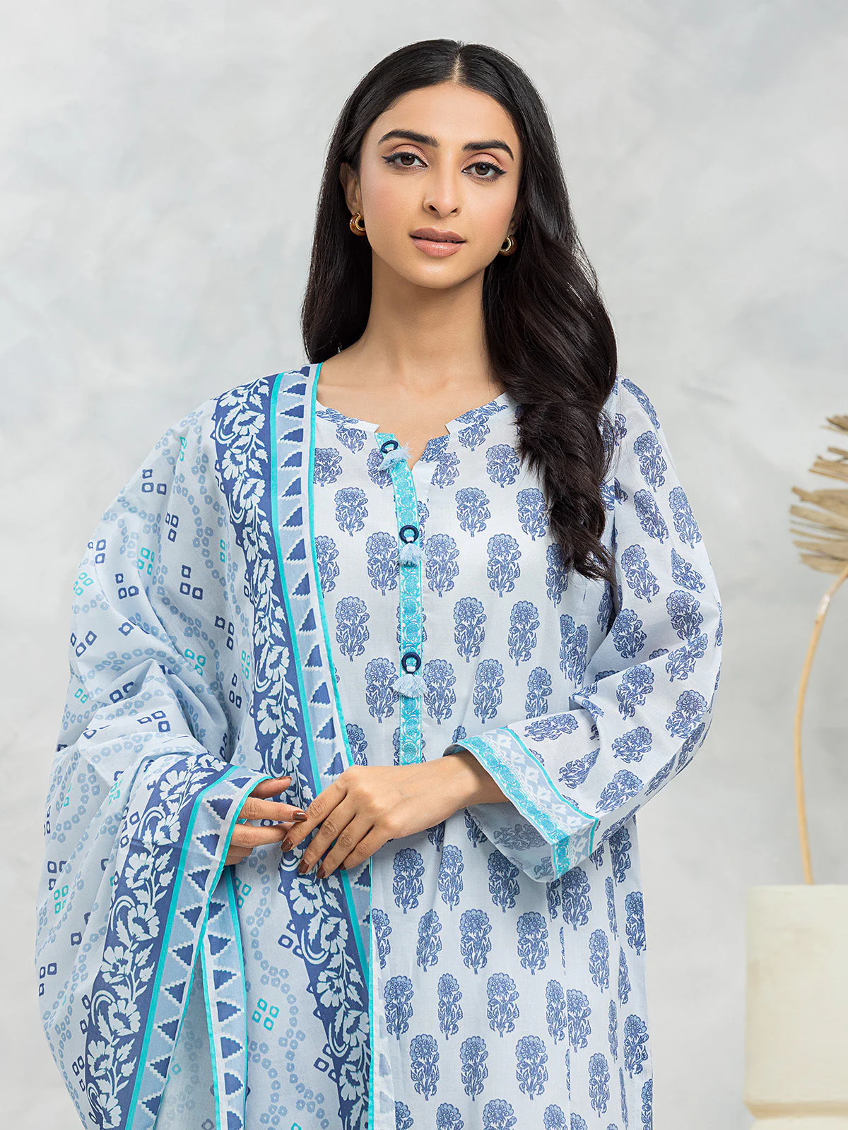 Printed Lawn Suit - EWU24A1-29113-3P - Image 2