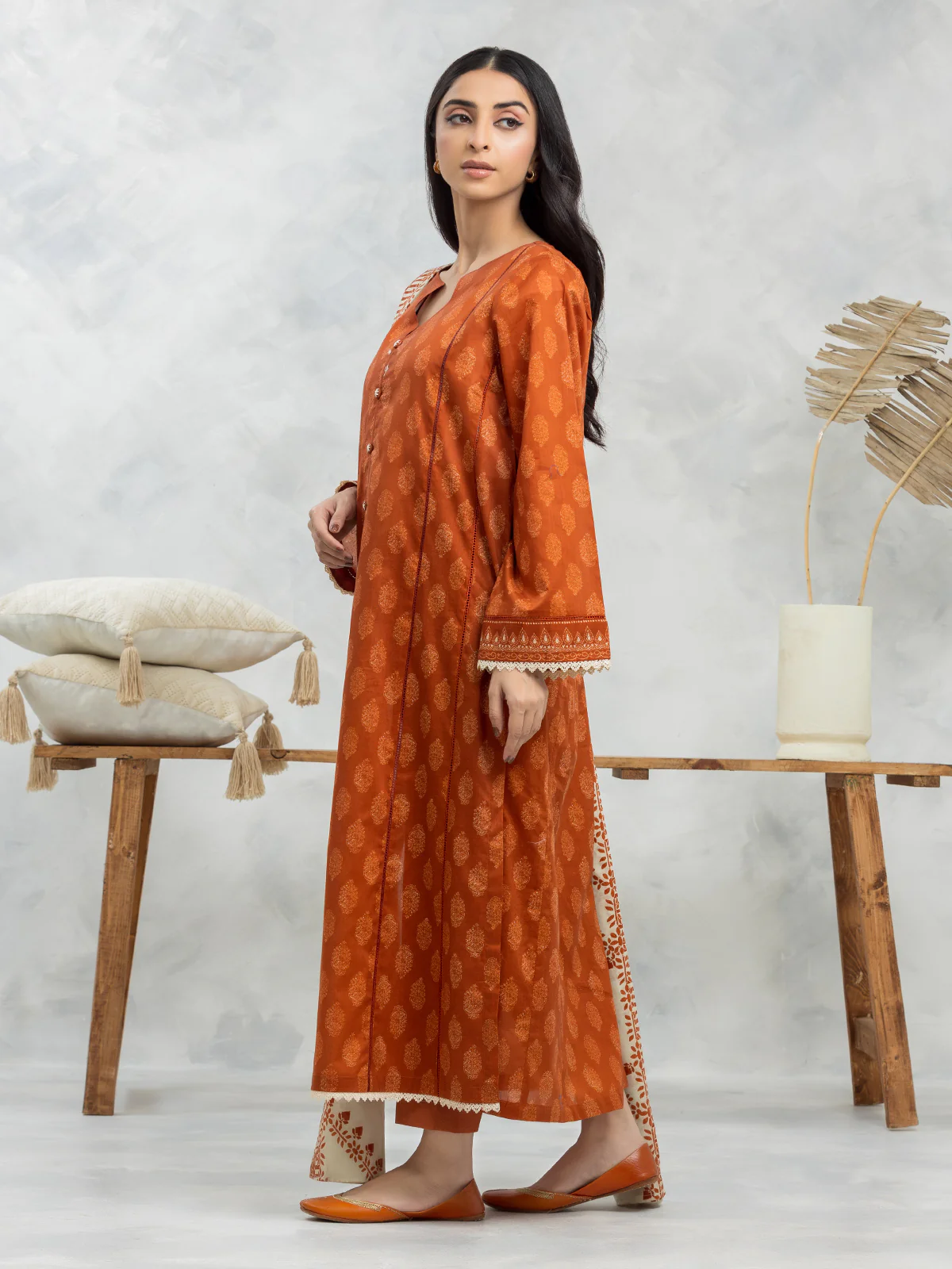Printed Lawn Suit - EWU24A1-29115-3P - Image 2