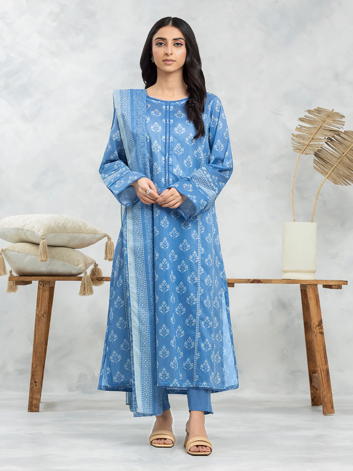 Printed Lawn Suit - EWU24A1-29117-3P
