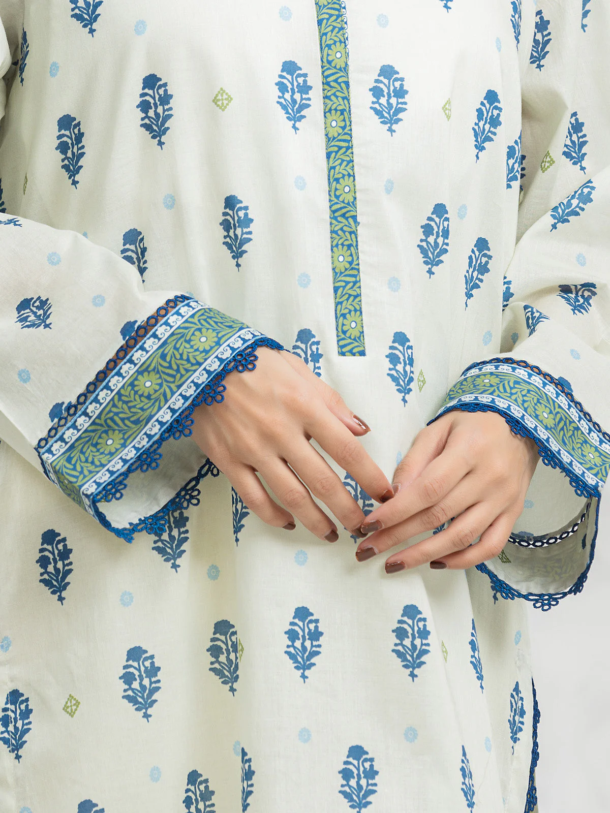 Printed Lawn Suit - EWU24A1-29182-3P - Image 4