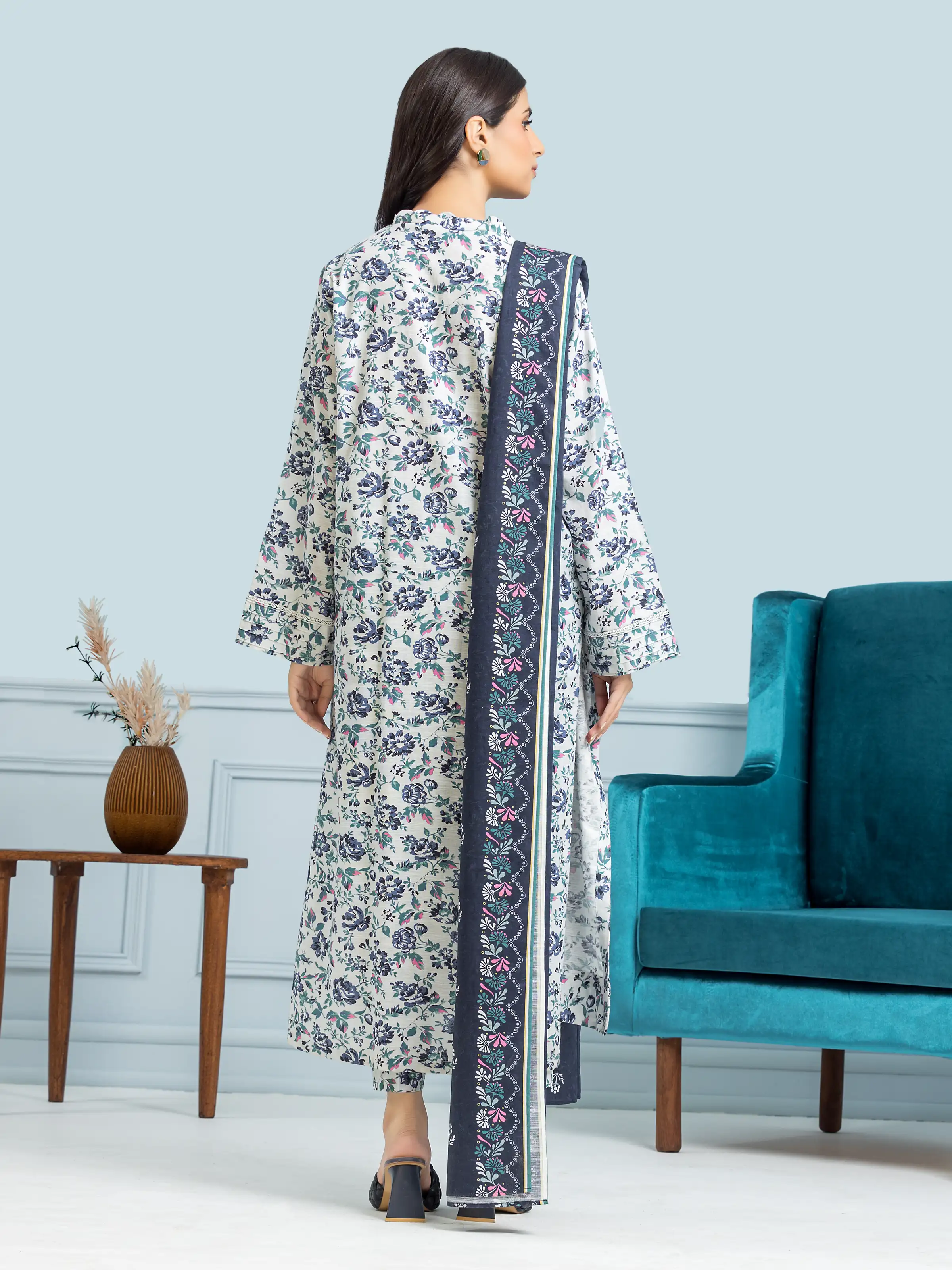 Printed Khaddar Suit - EWU24A3-29577-3P - Image 2