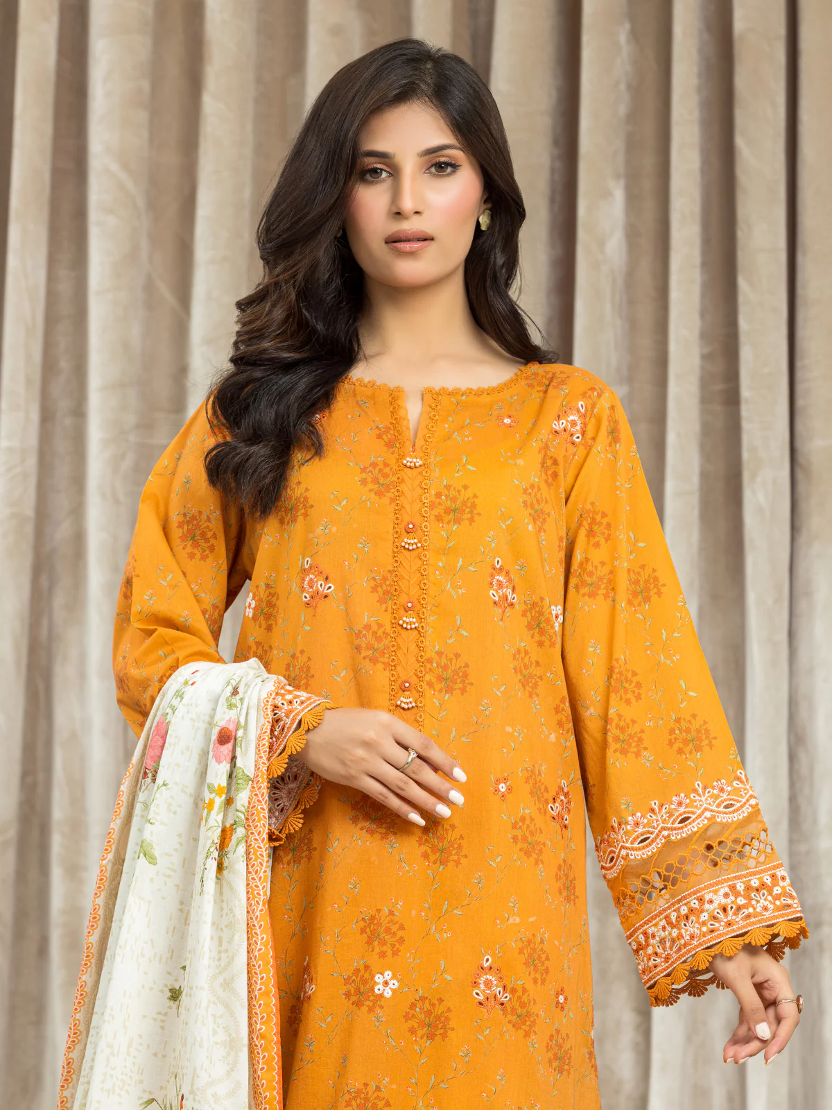 Embroidered Lawn Suit - EWU24V1-30036-3P - Image 2