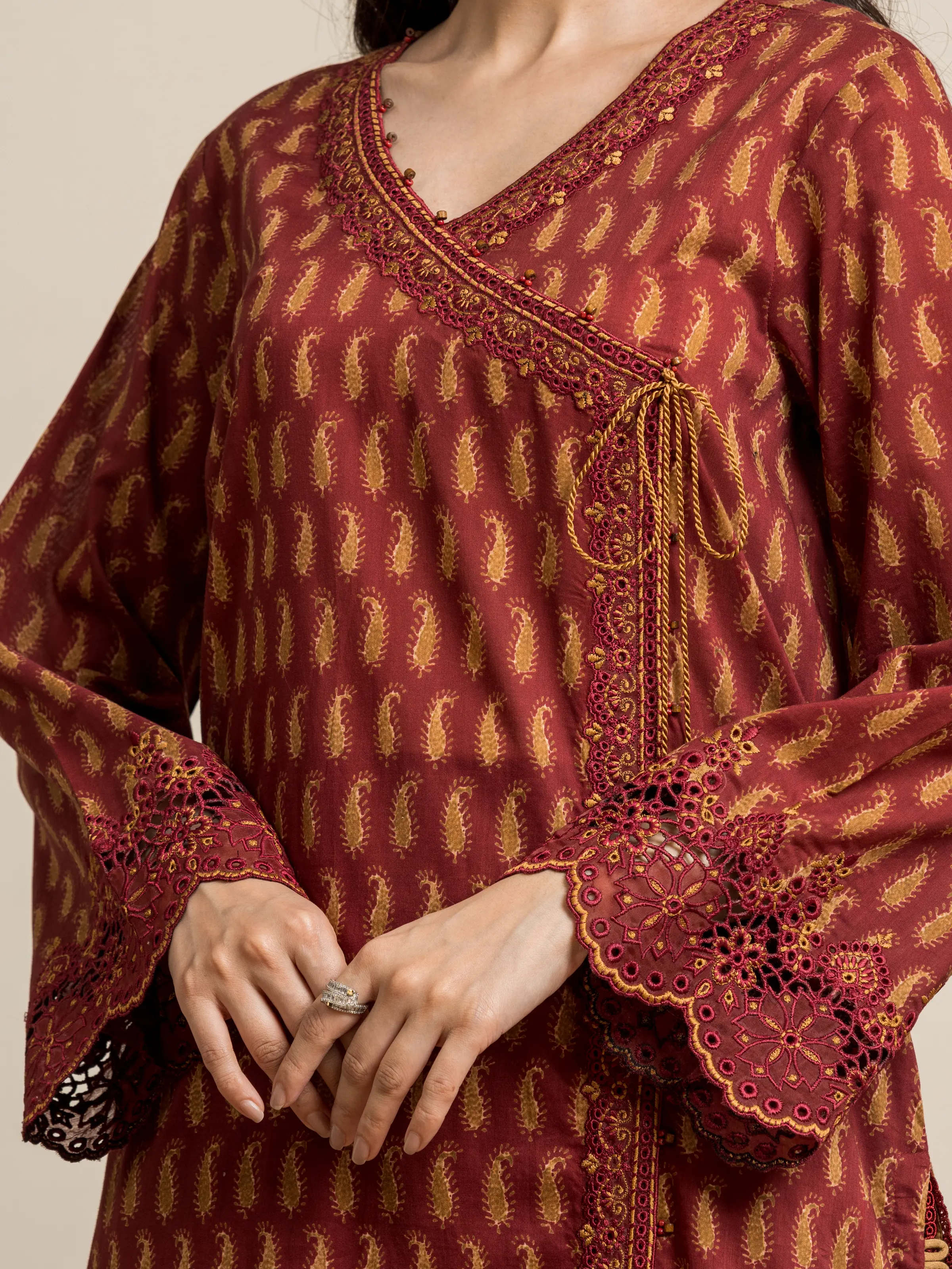 Embroidered Lawn Shirt Dupatta - EWU24V1-30038SD - Image 2