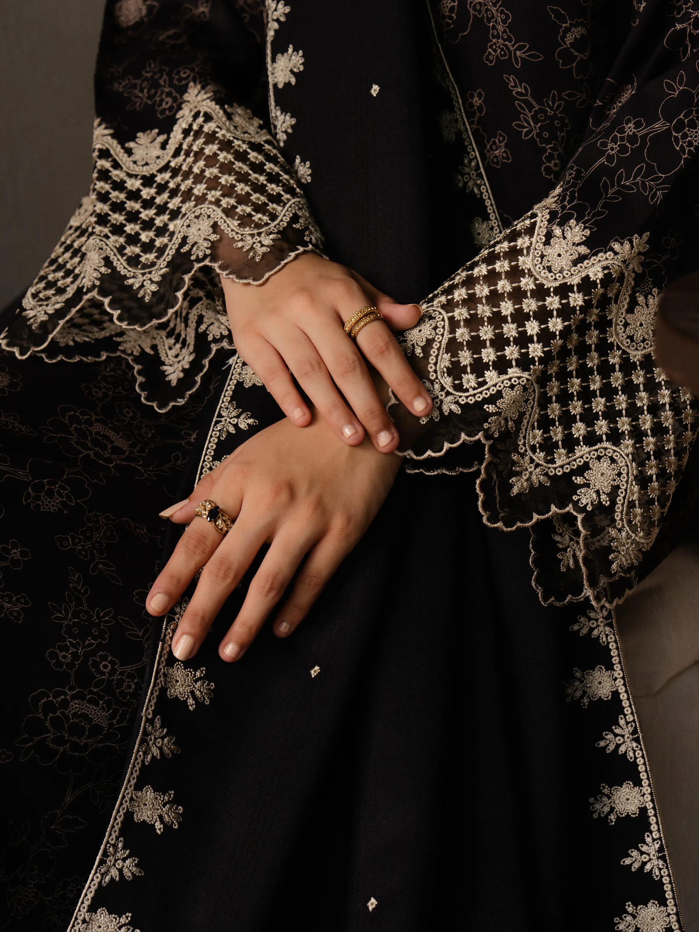 Embroidered Marina Twill Shirt Trouser - EWU24V14-30179ST - Image 5