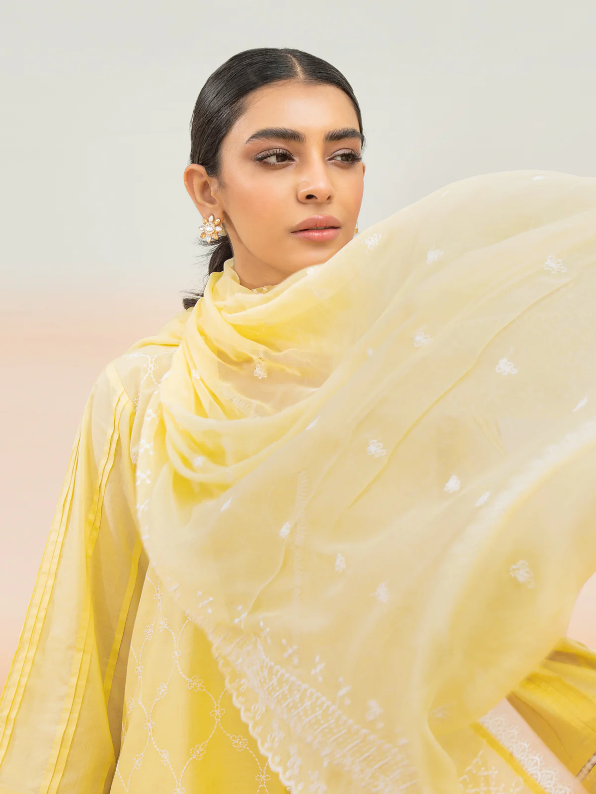 Embroidered Cambric Suit - EWU24V2-28644-3P - Image 2