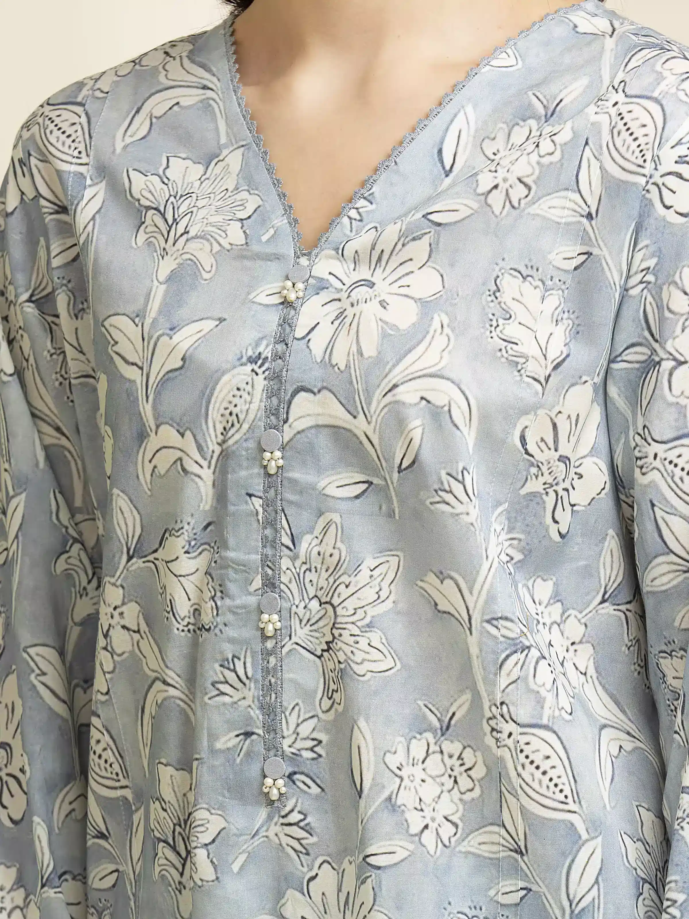 Printed Lawn Shirt Dupatta - EWU5A1-35087SD - Image 4
