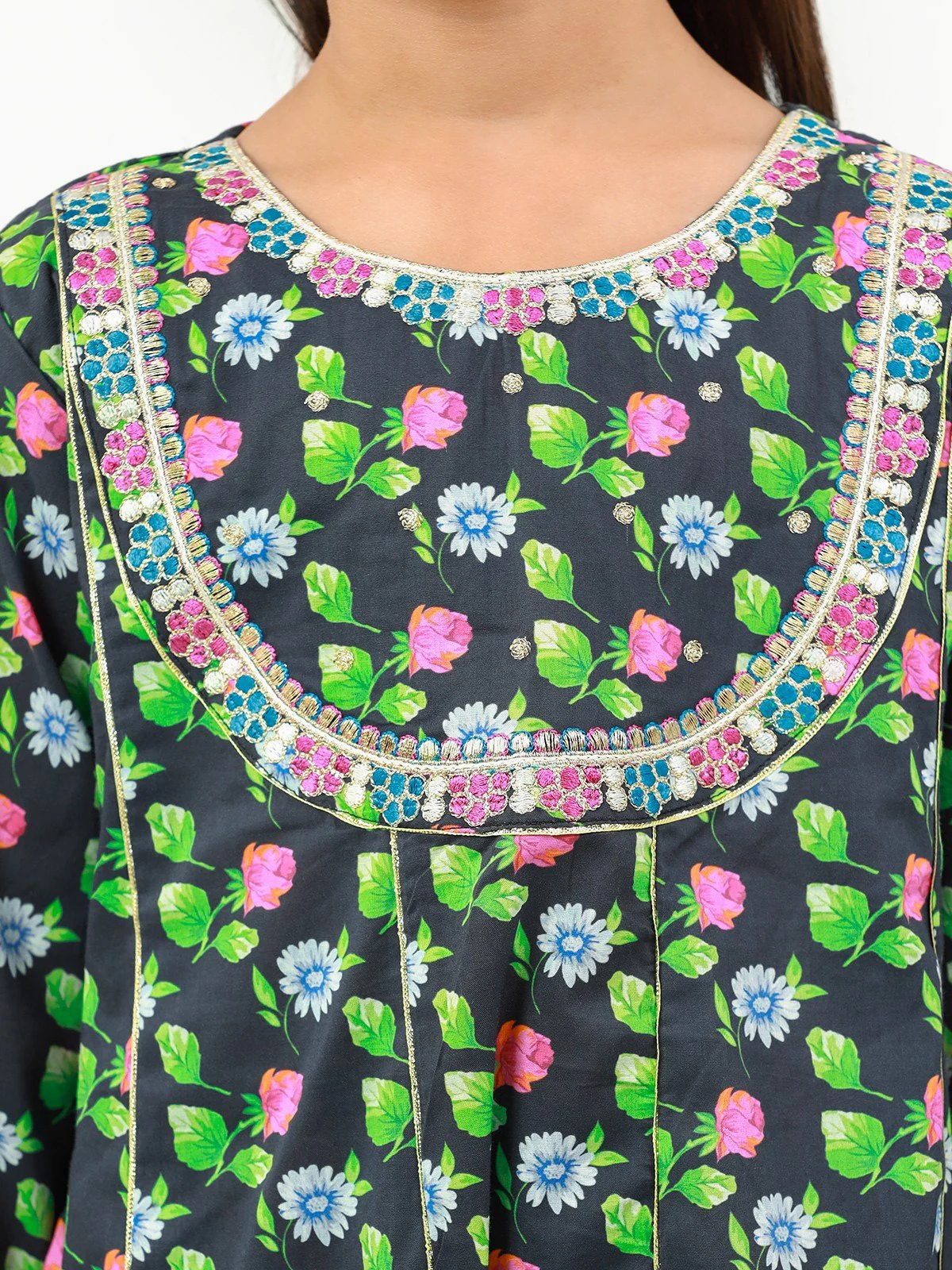 Embroidered Shirt Trouser - EGTKE22-70293 (2-Pcs) - Image 3