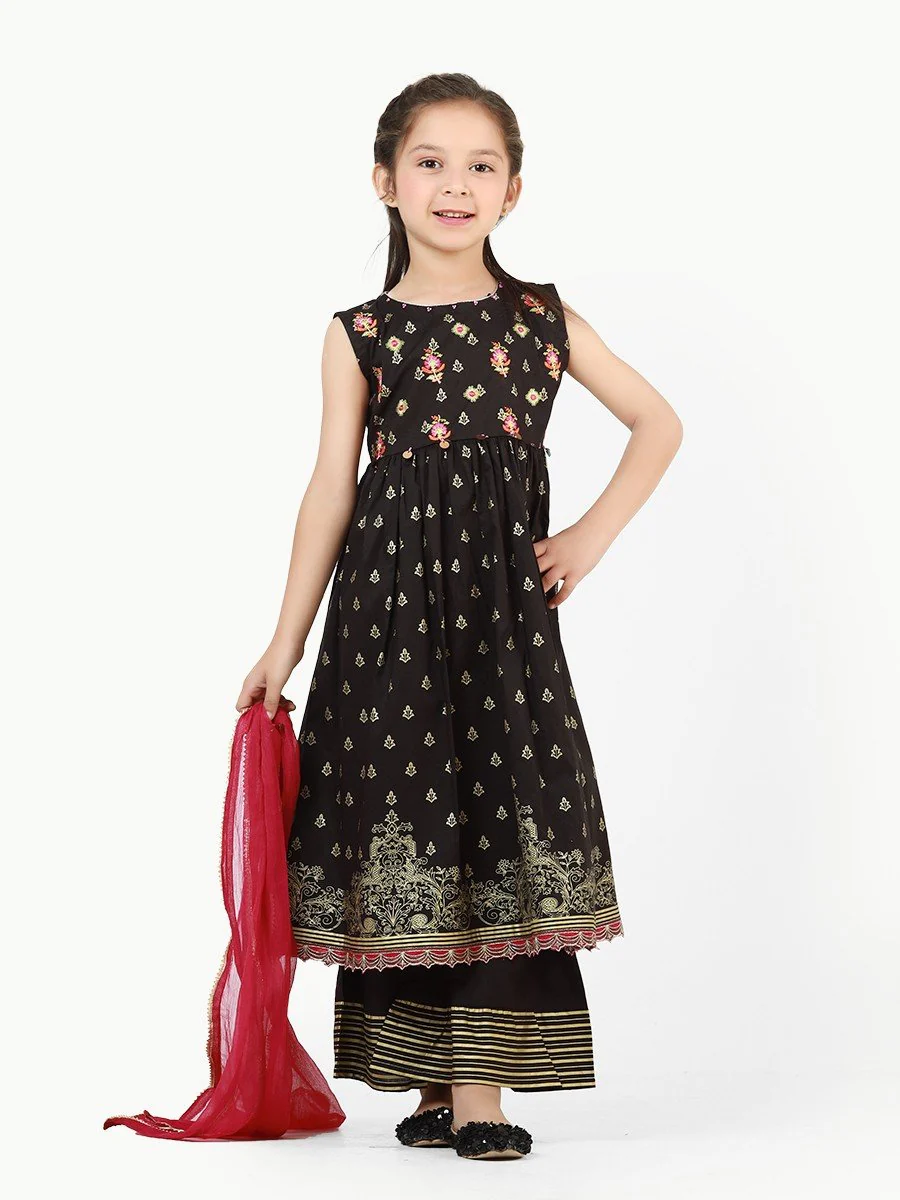 Embroidered Cambric Suit - EGTP22-22171