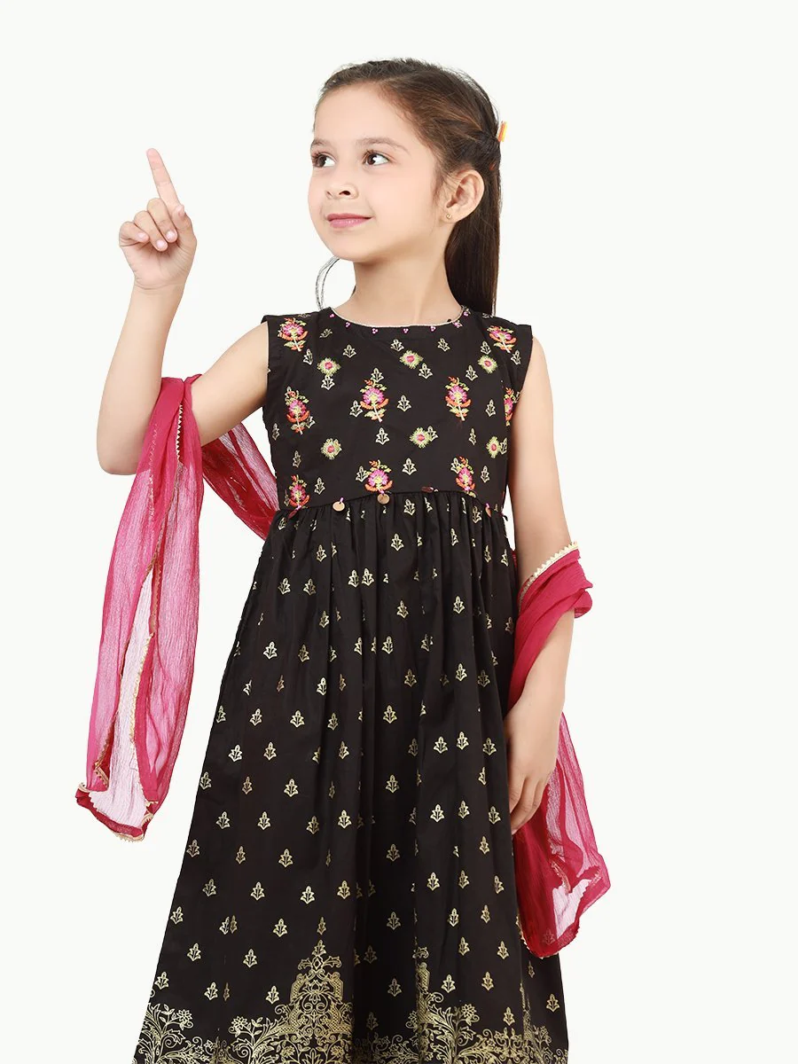 Embroidered Cambric Suit - EGTP22-22171 - Image 2