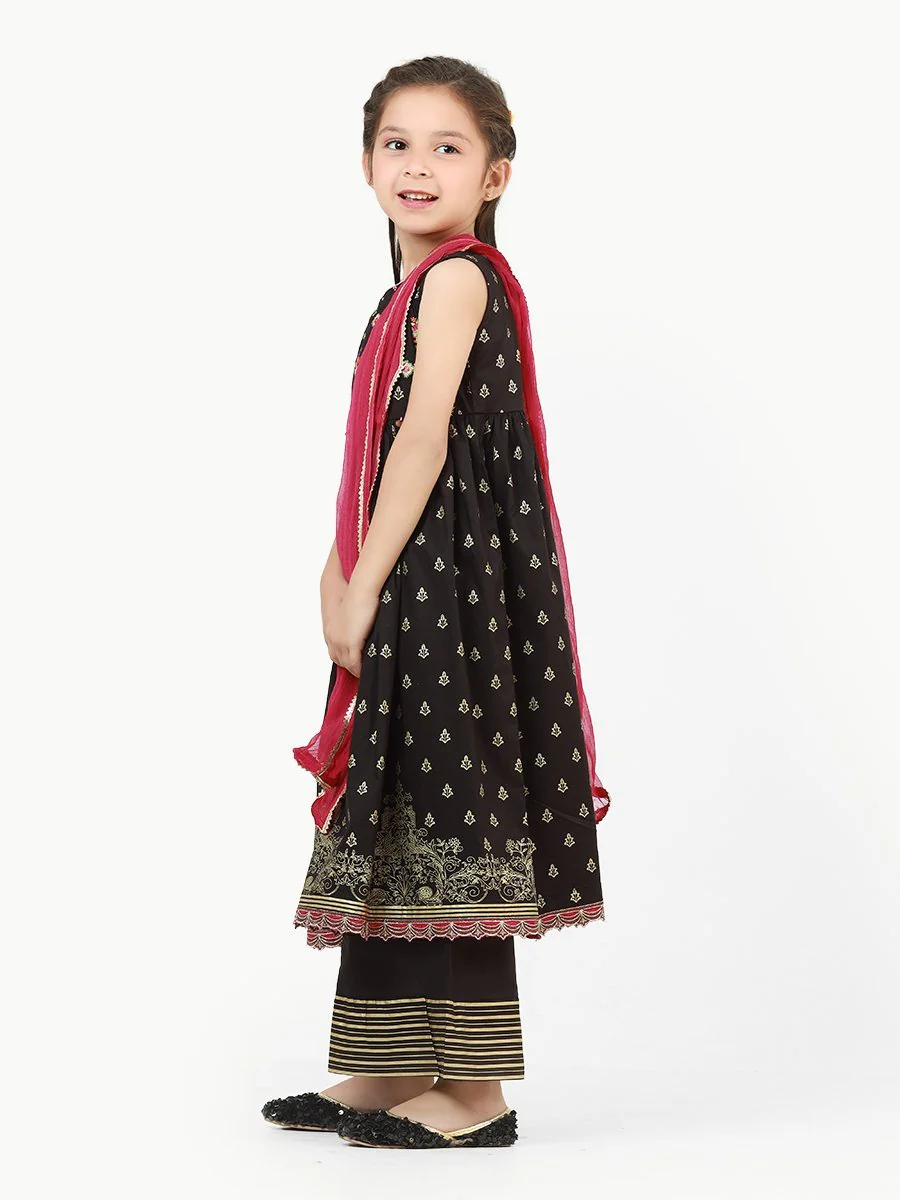 Embroidered Cambric Suit - EGTP22-22171 - Image 4