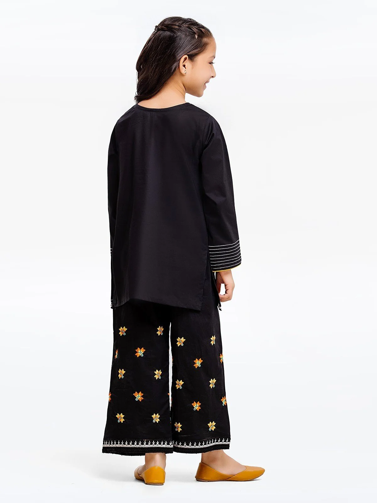 Embroidered Cambric Shirt Trouser - EGTKE23-70420ST - Image 4