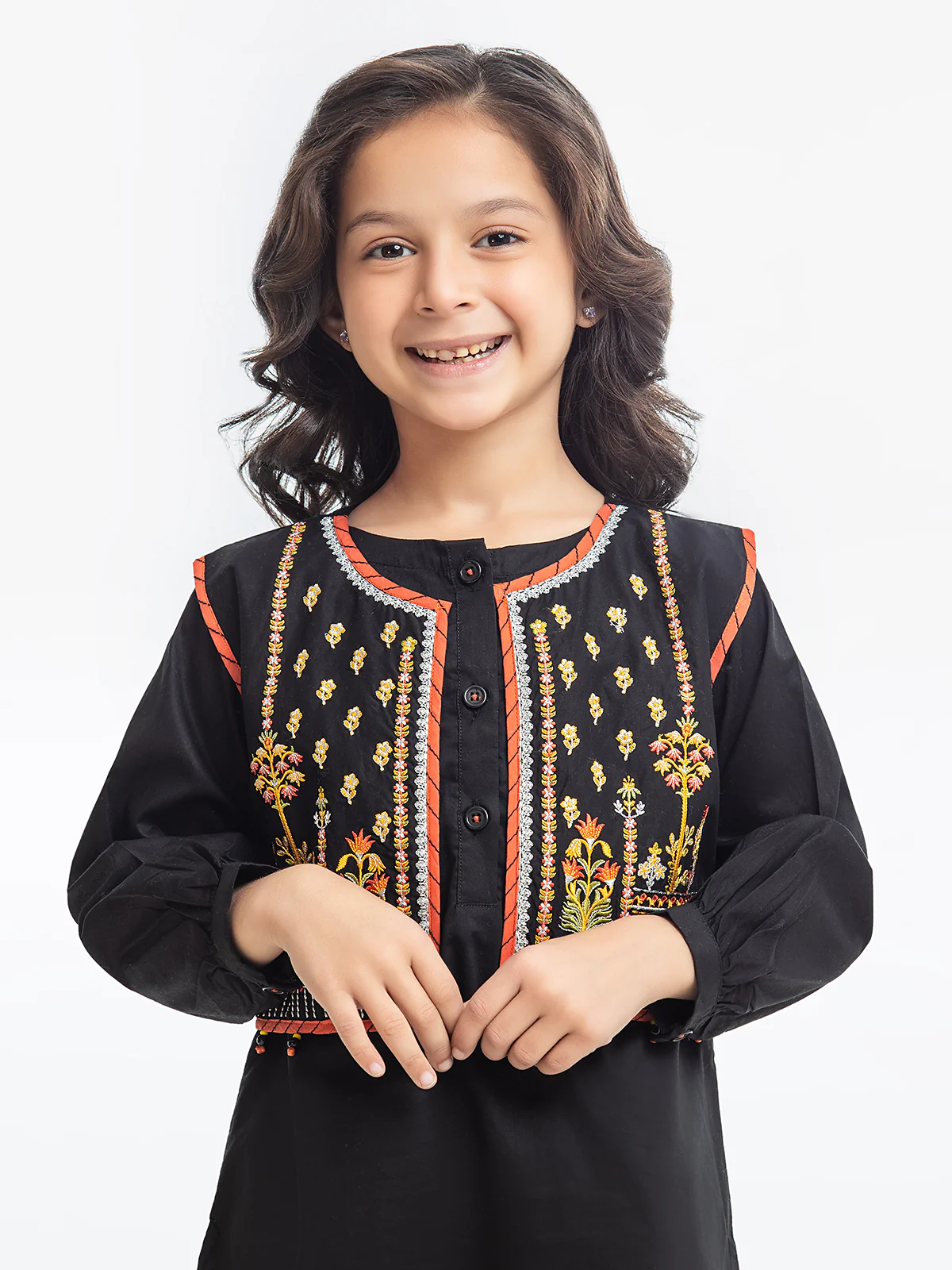 Embroidered Cambric Shirt Trouser - EGTKE23-70524ST - Image 2