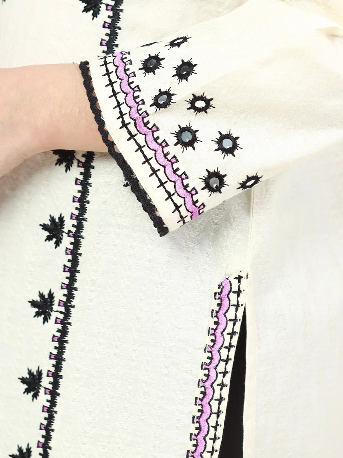 Embroidered Cotton Jacquard Shirt - EGTKE22-70486 - Image 5