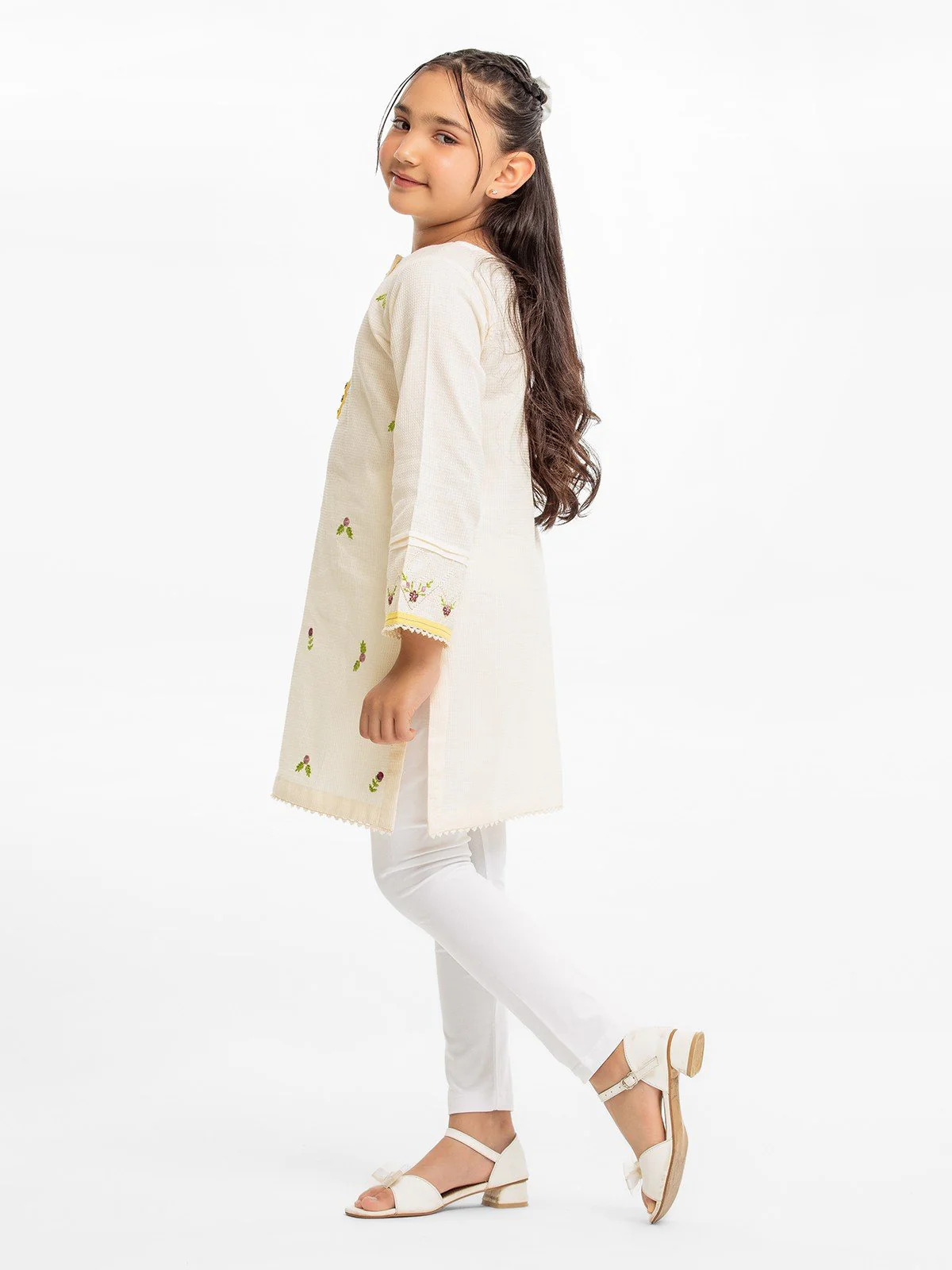 Embroidered Dobby Shirt - EGTKE23-70559S - Image 3