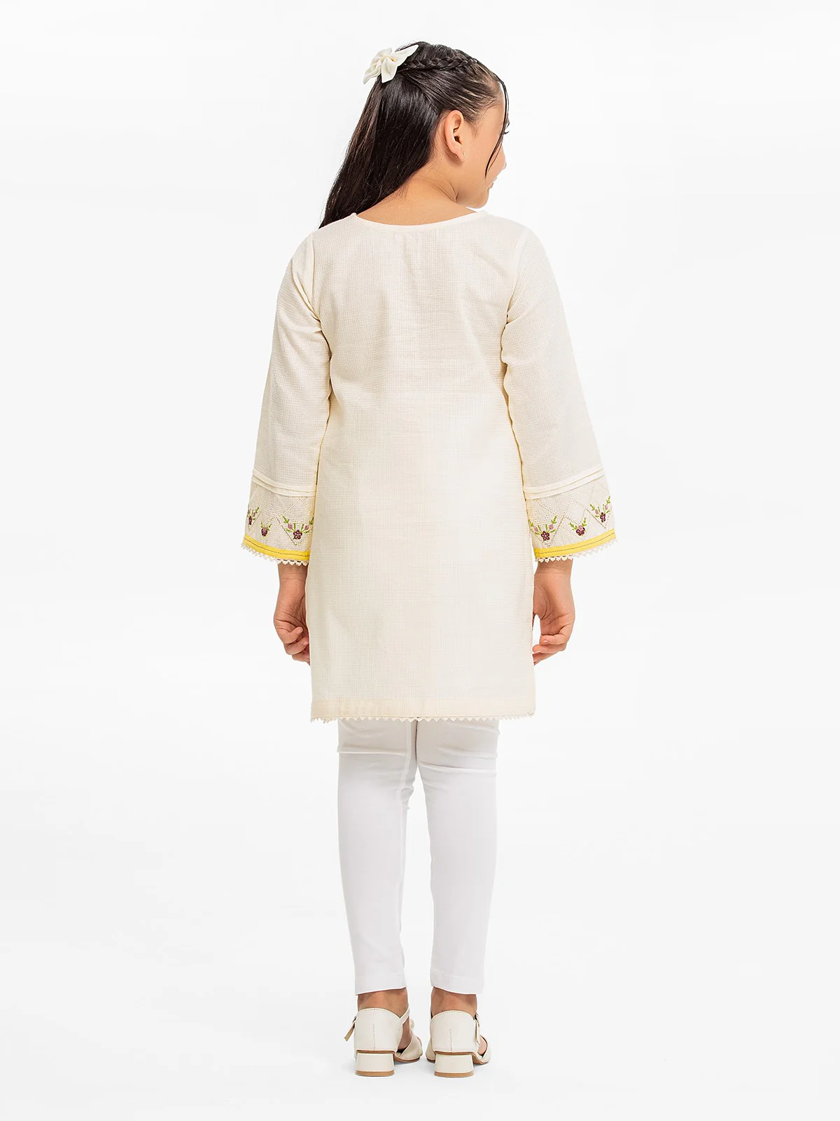 Embroidered Dobby Shirt - EGTKE23-70559S - Image 6