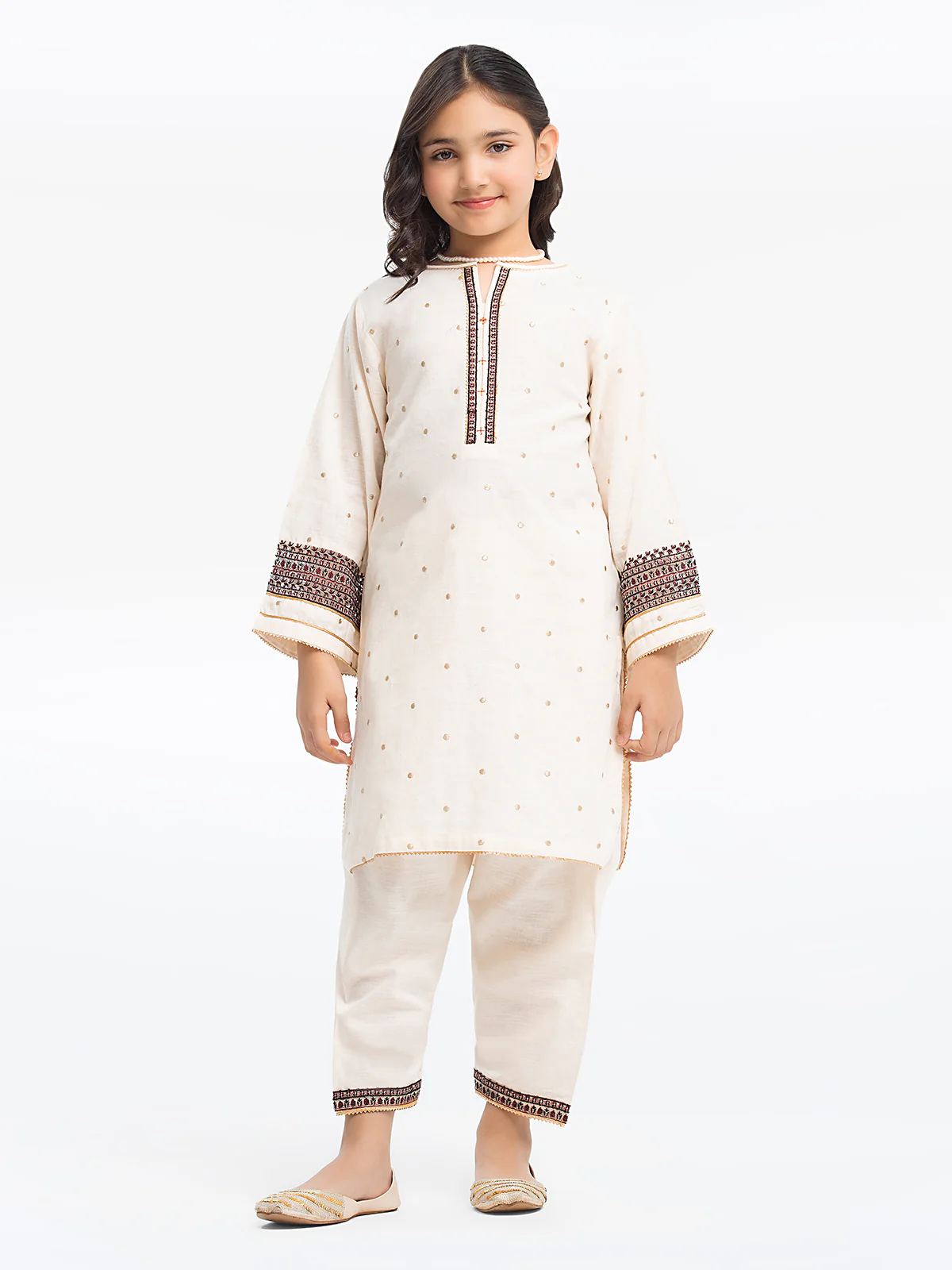 Embroidered Khaddar Shirt Trouser - EGTKE23-70700ST