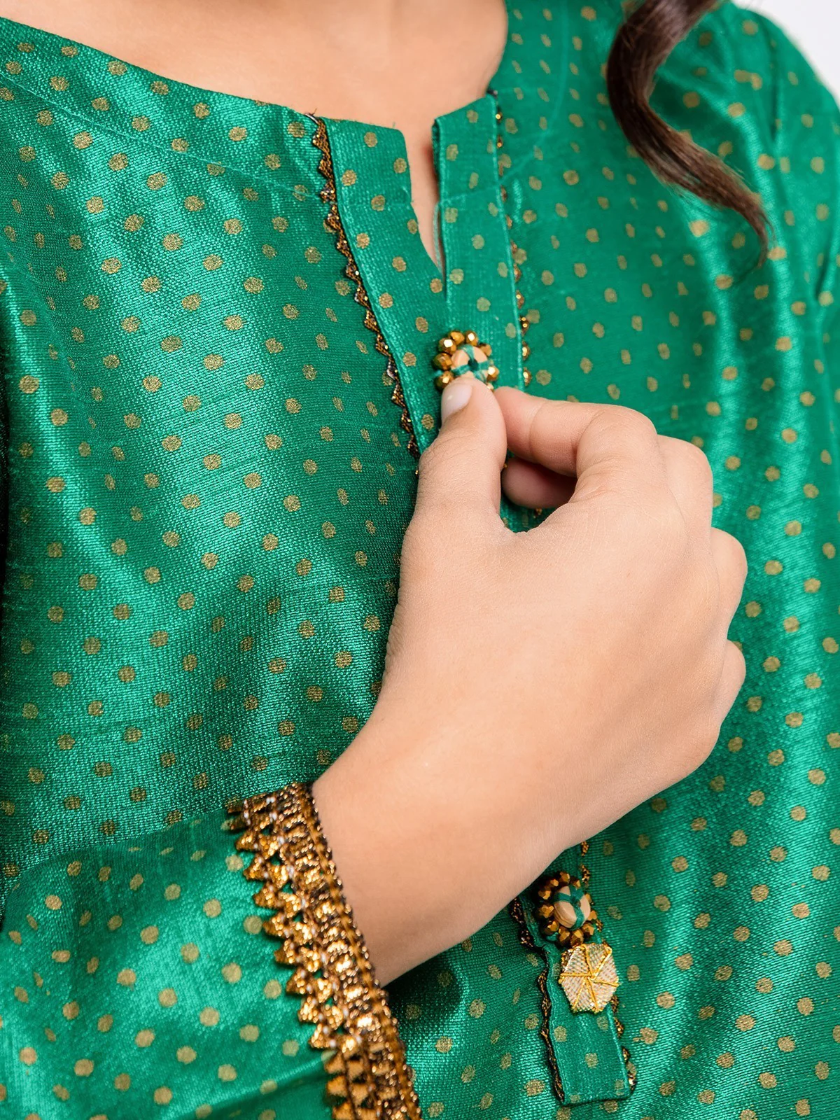 Printed Raw Silk Shirt - EGTKP23-70683S - Image 4