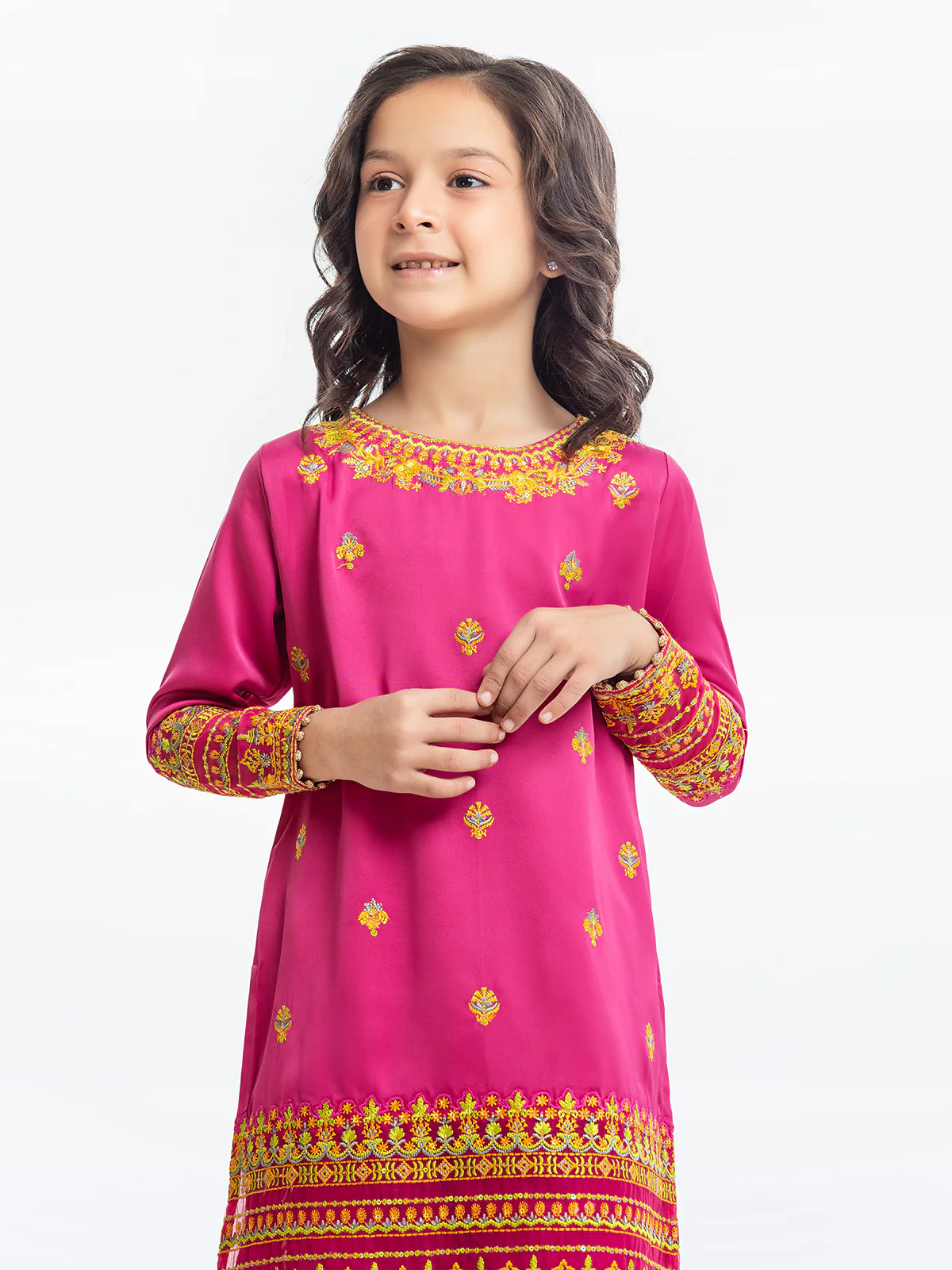 Embroidered Silk Shirt Trouser - EGTKE23-70639 - Image 2